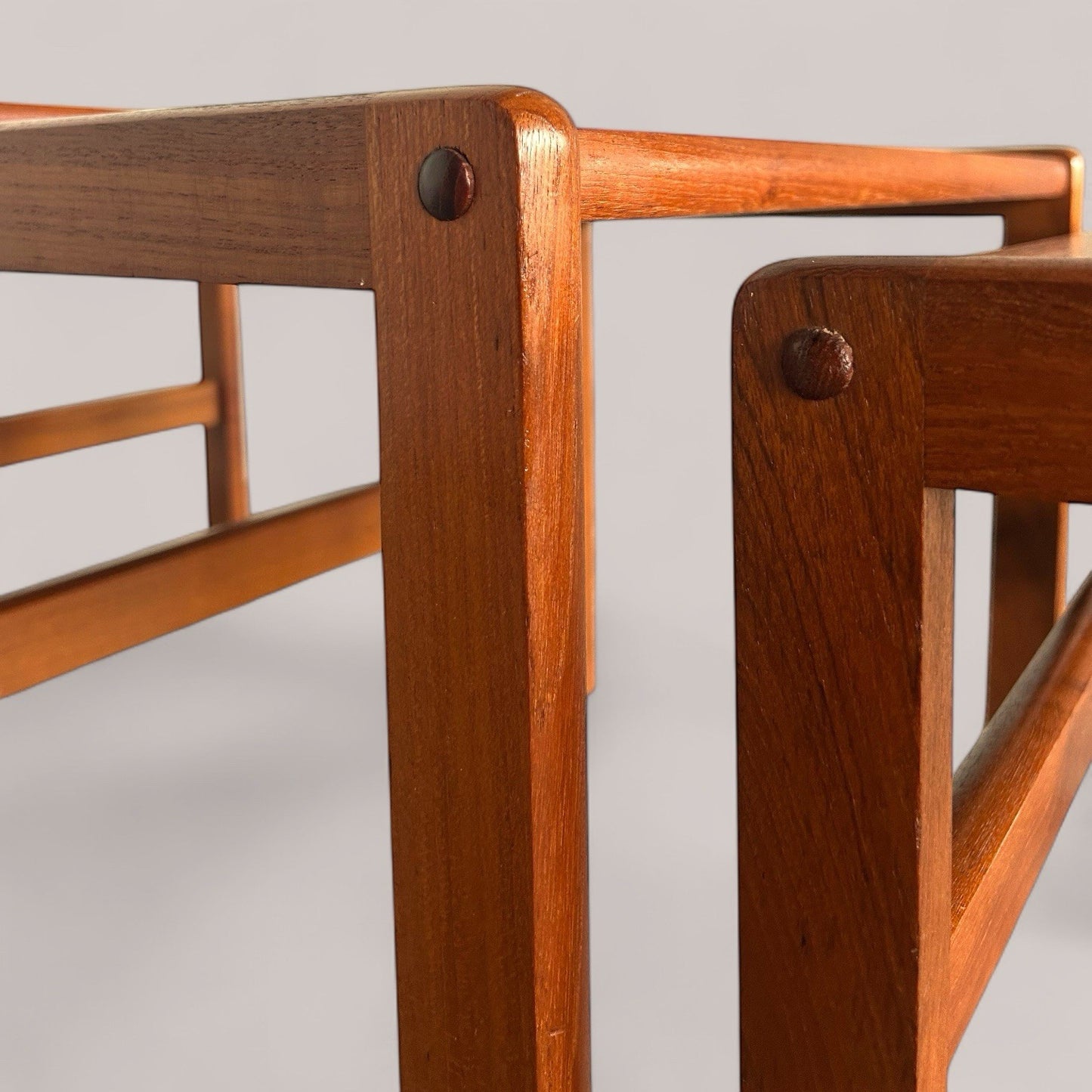 Danish Teak Mid Century 3 piece nest of tables
