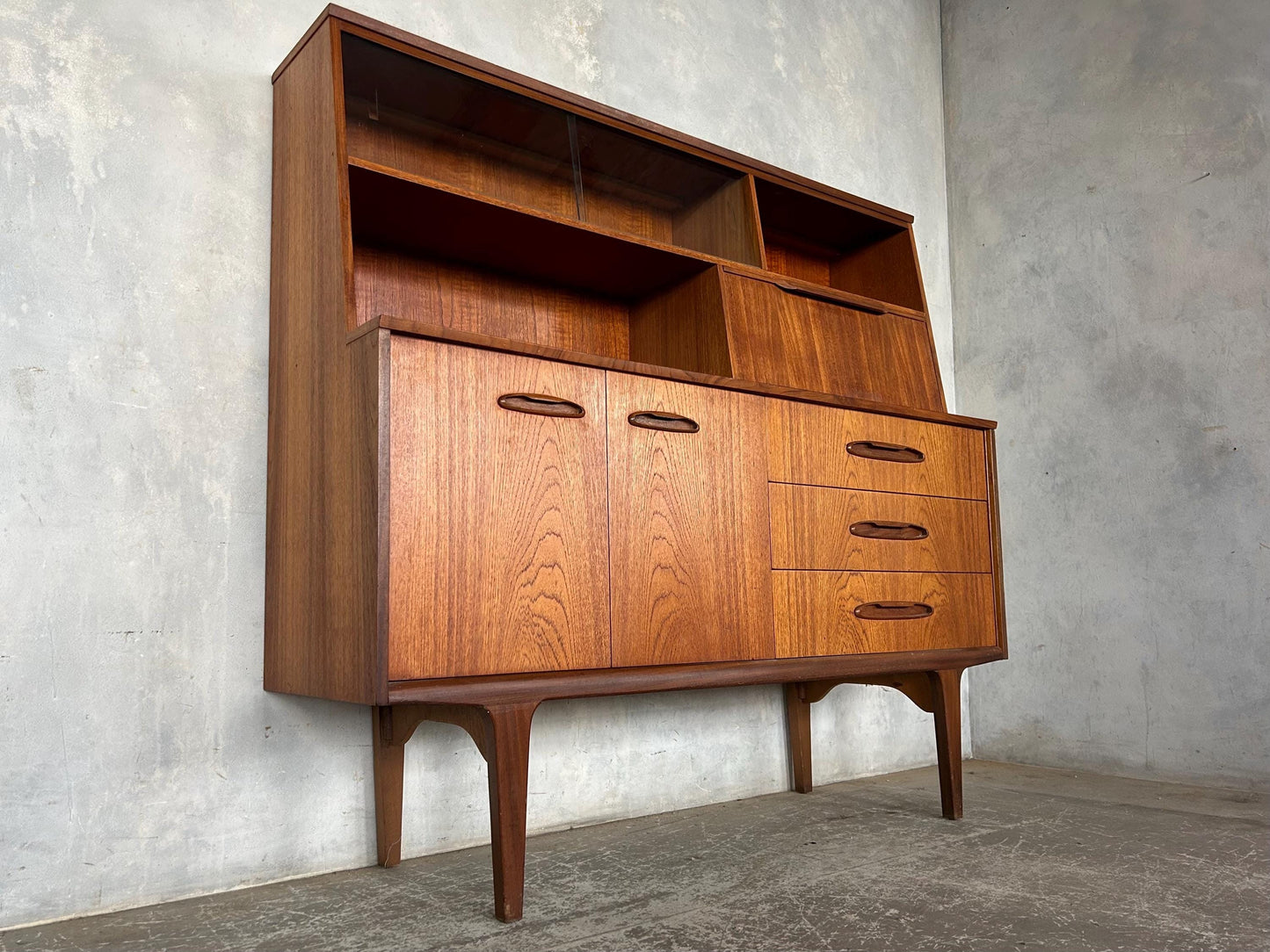 Mid Century Teak High sideboard by Jentique