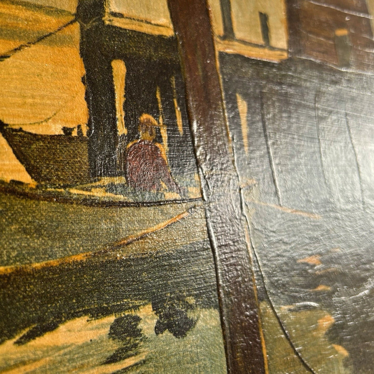 1960s Framed Maritime Print – On the Tide by W. Hughes – Nautical Seascape