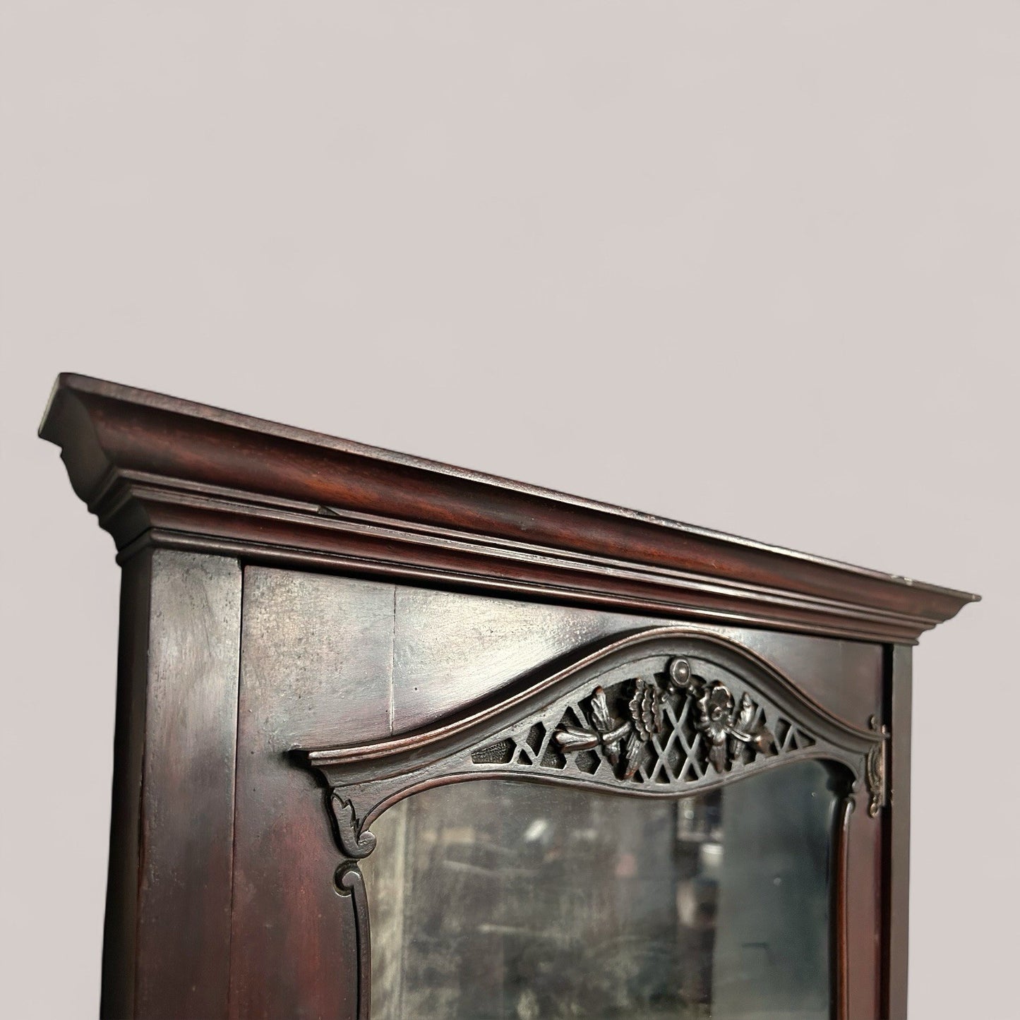 Antique Victorian Mahogany Corner Cabinet