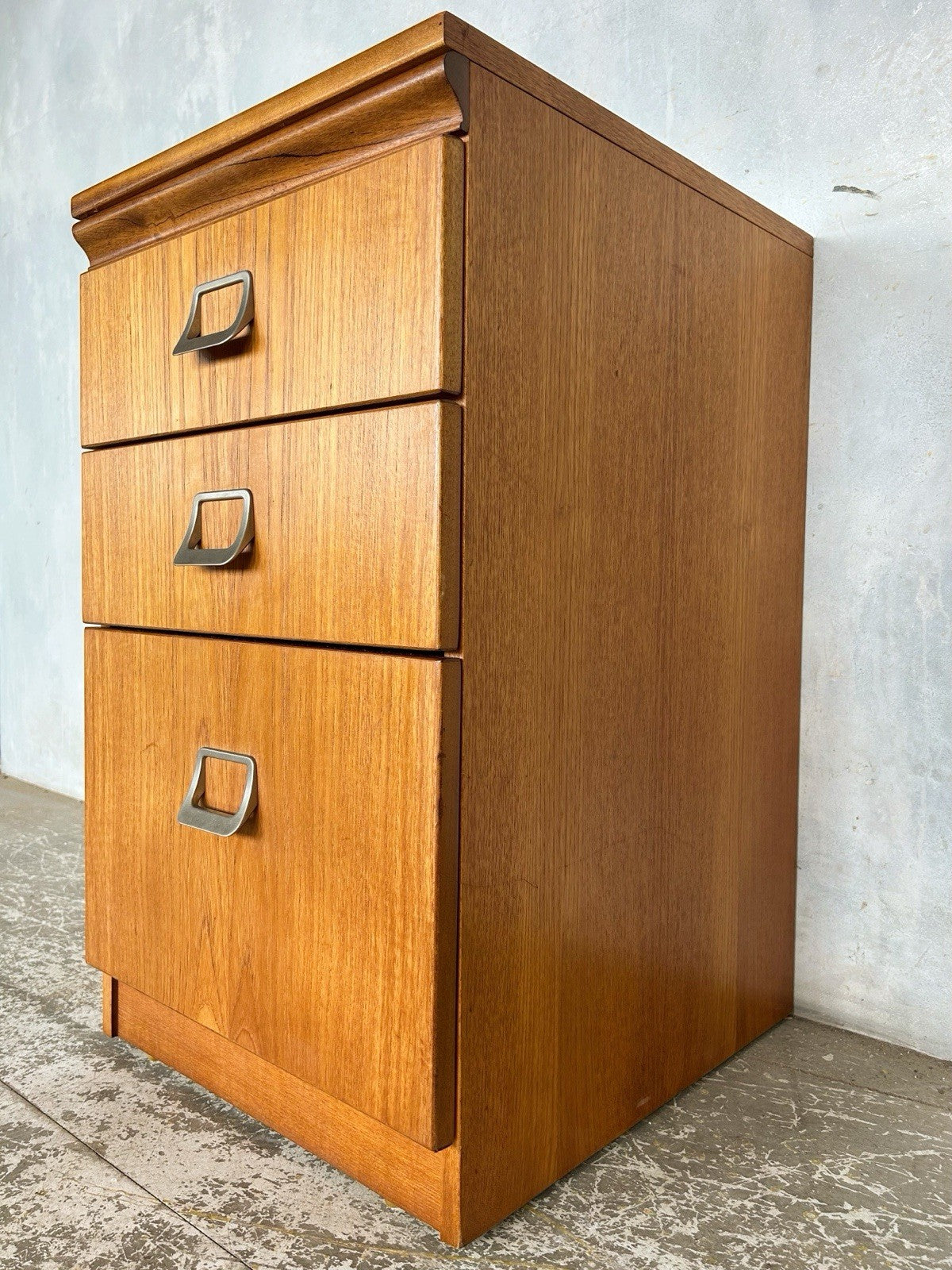 Mid century small teak drawers / bedside cabinet