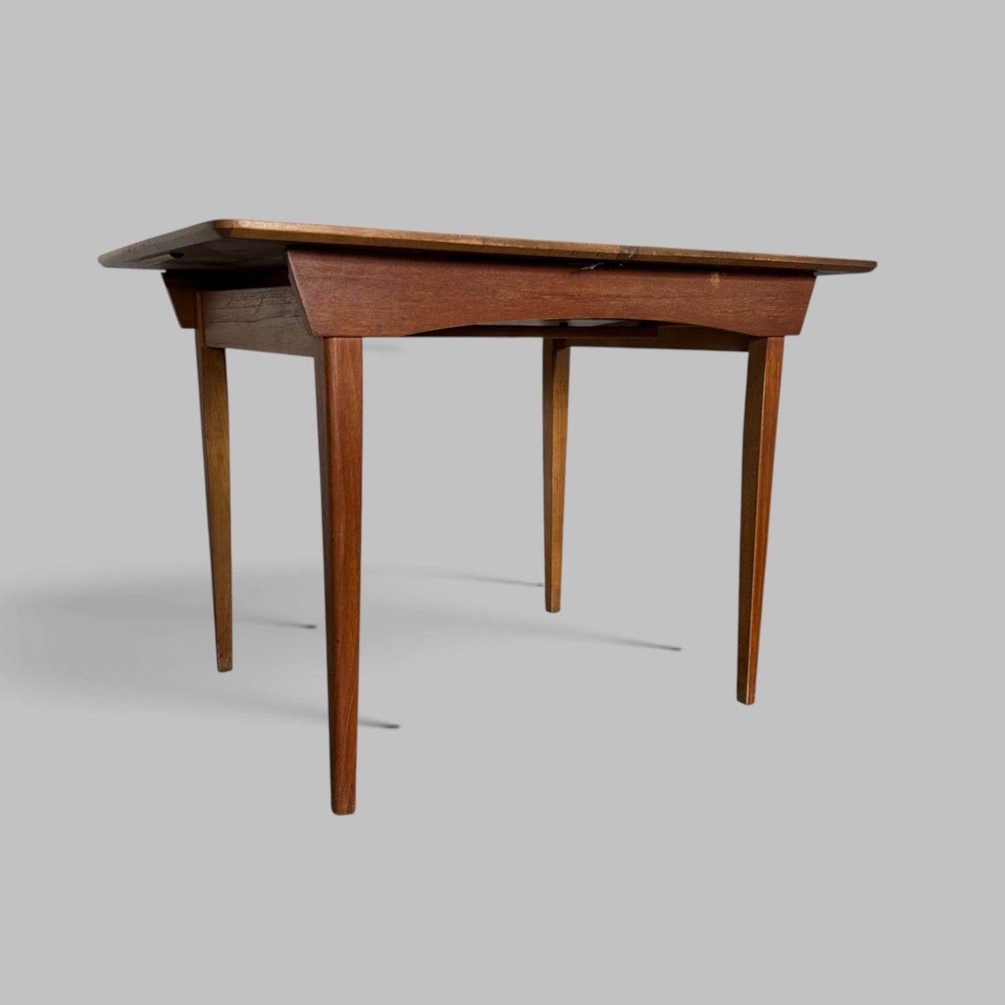 Mid Century Compact Extending Dining Table