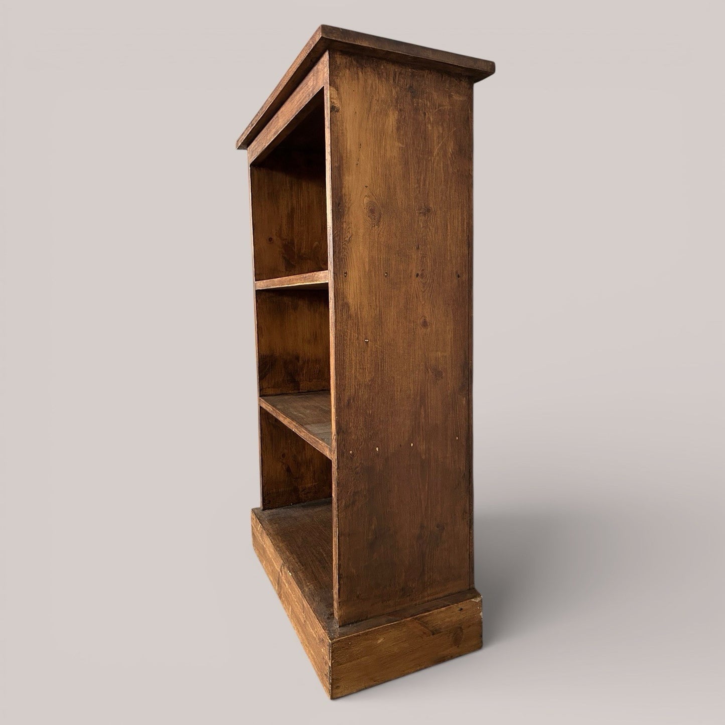 Stained Pine Small Bookcase
