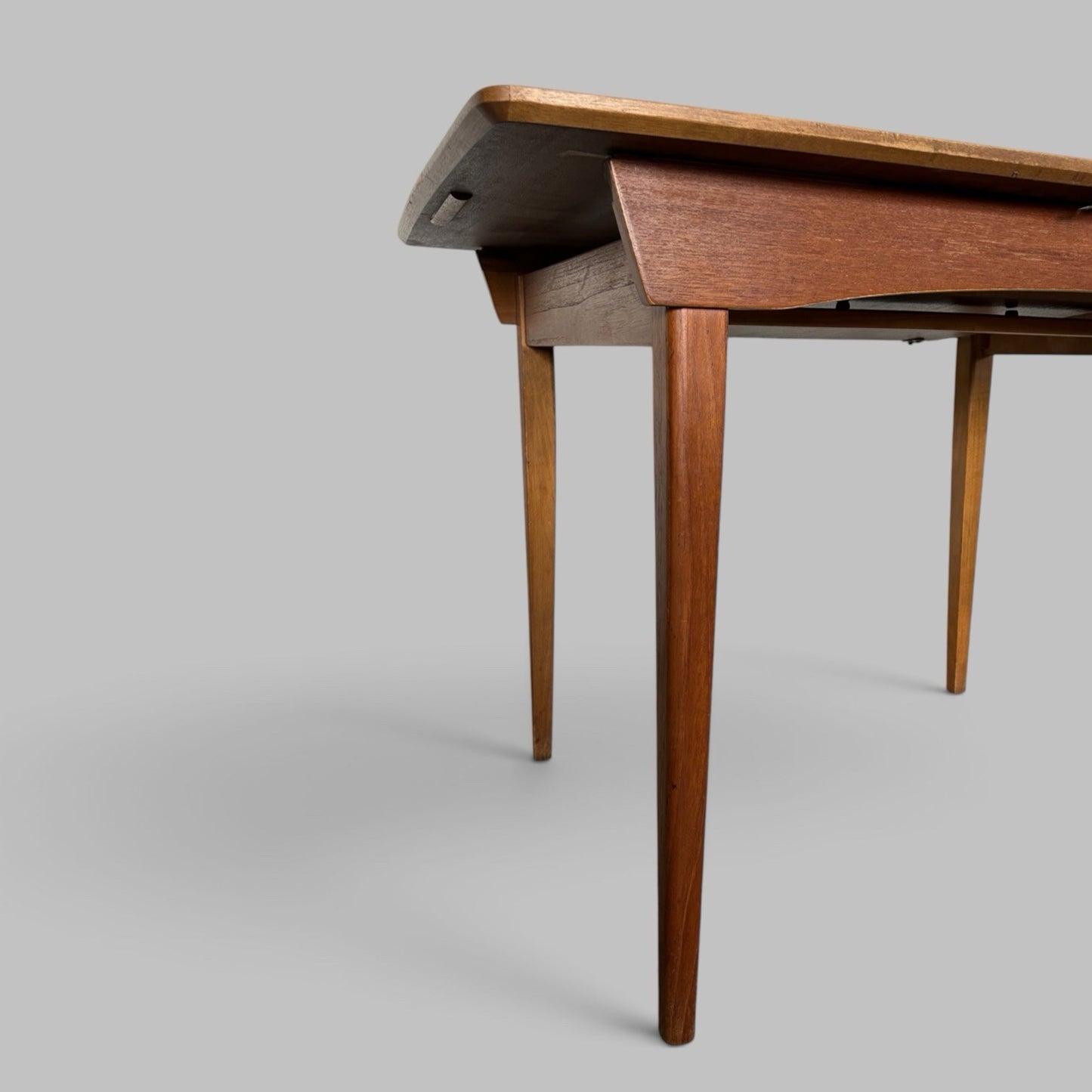 Mid Century Compact Extending Dining Table
