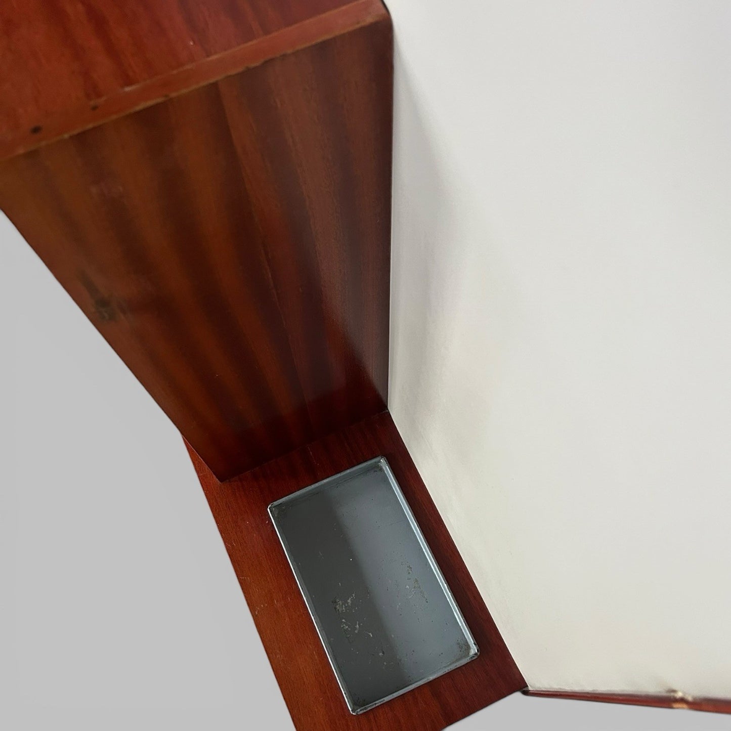 1960s Teak Hall Stand – Mirror Back with Drawer, Cupboard and Umbrella Tray