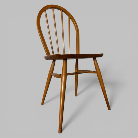 Ercol Windsor Blonde Dining Chair – Mid Century Elm Beech Chair