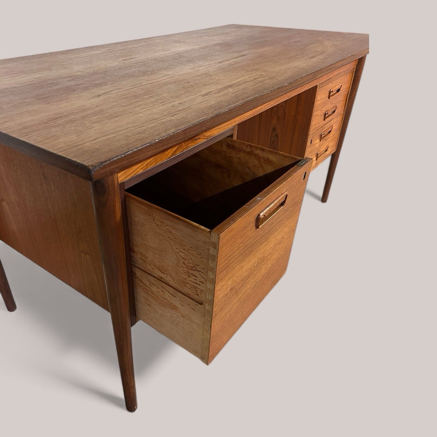 Danish 1960s Executive Teak Desk