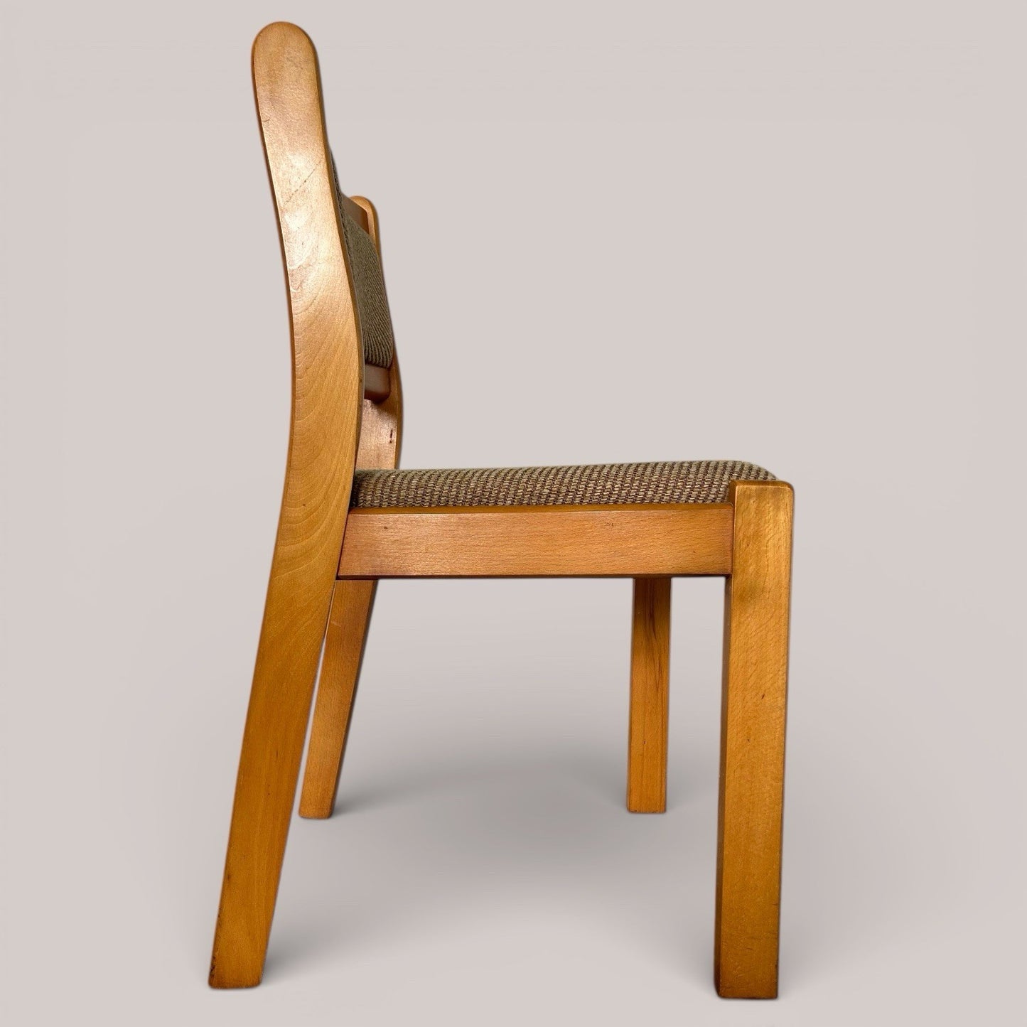 1960s East German chunky dining chairs, set of four