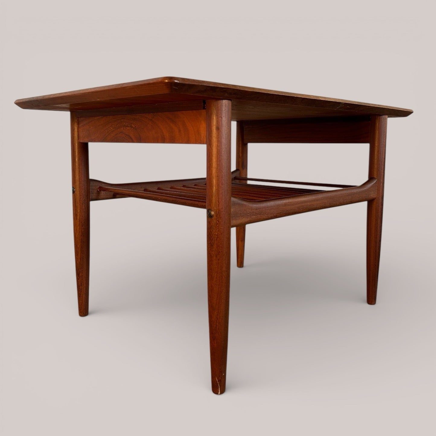 G Plan Kofod Larsen Danish Range Teak Side Table with Magazine Rack