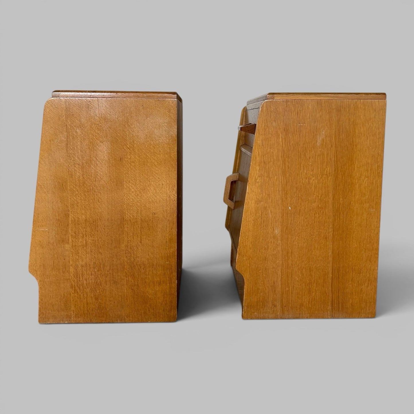 Pair Of Vintage Mid-Century G Plan Brandon Oak Bedside Cabinets Scandi MCM