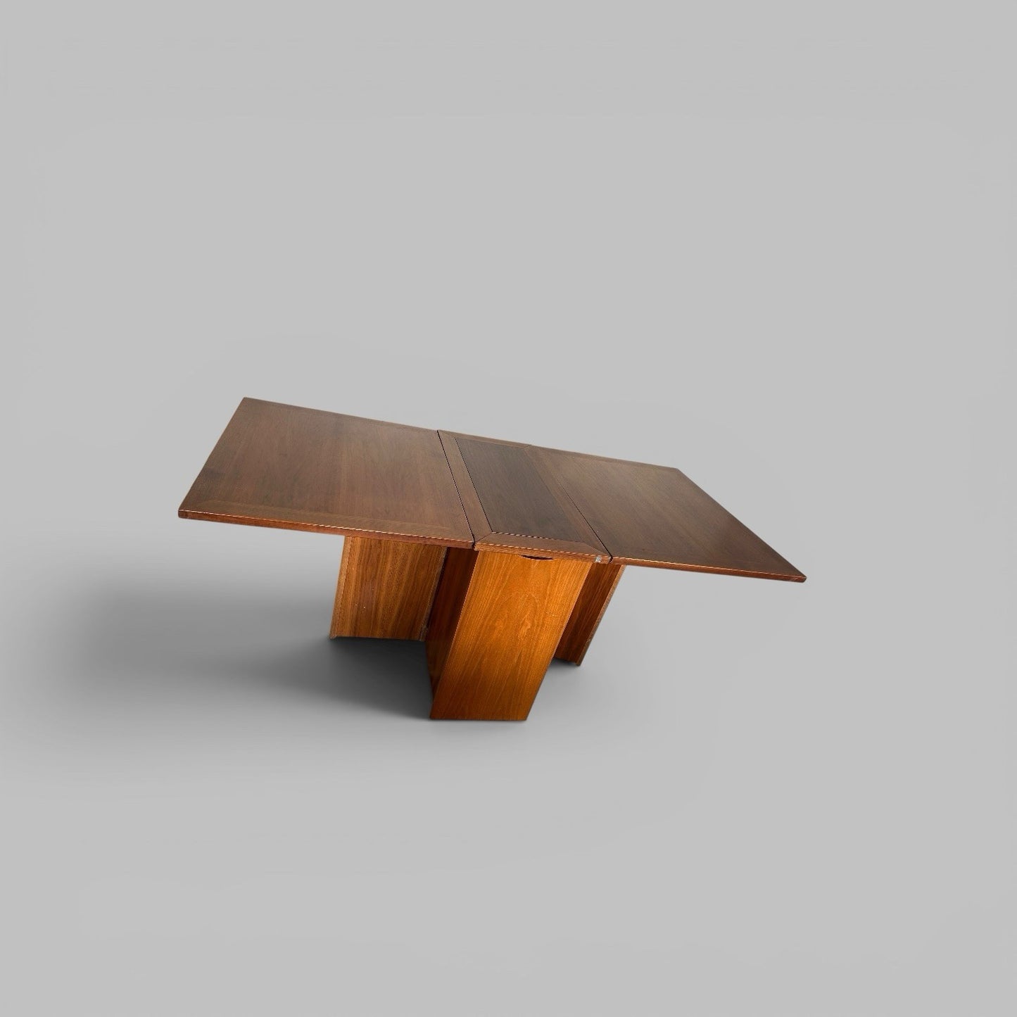 Skovby Danish Teak Drop Leaf Dining Table with Storage