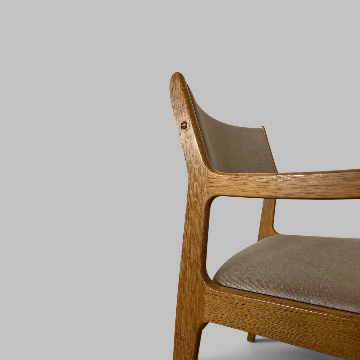 Pair of Vintage D-Scan Light Oak Armchairs