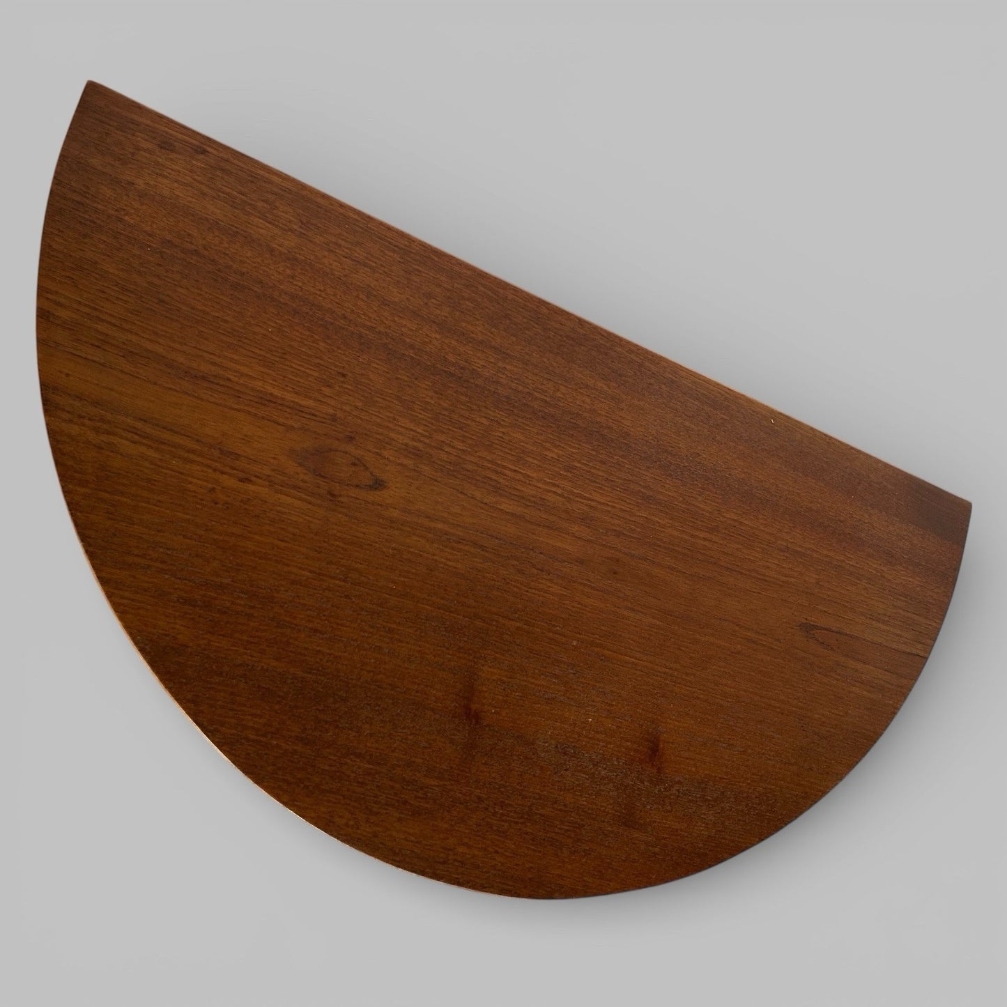 Mid Century Teak Demi Lune Table – Semi Circular Console / Hall Table