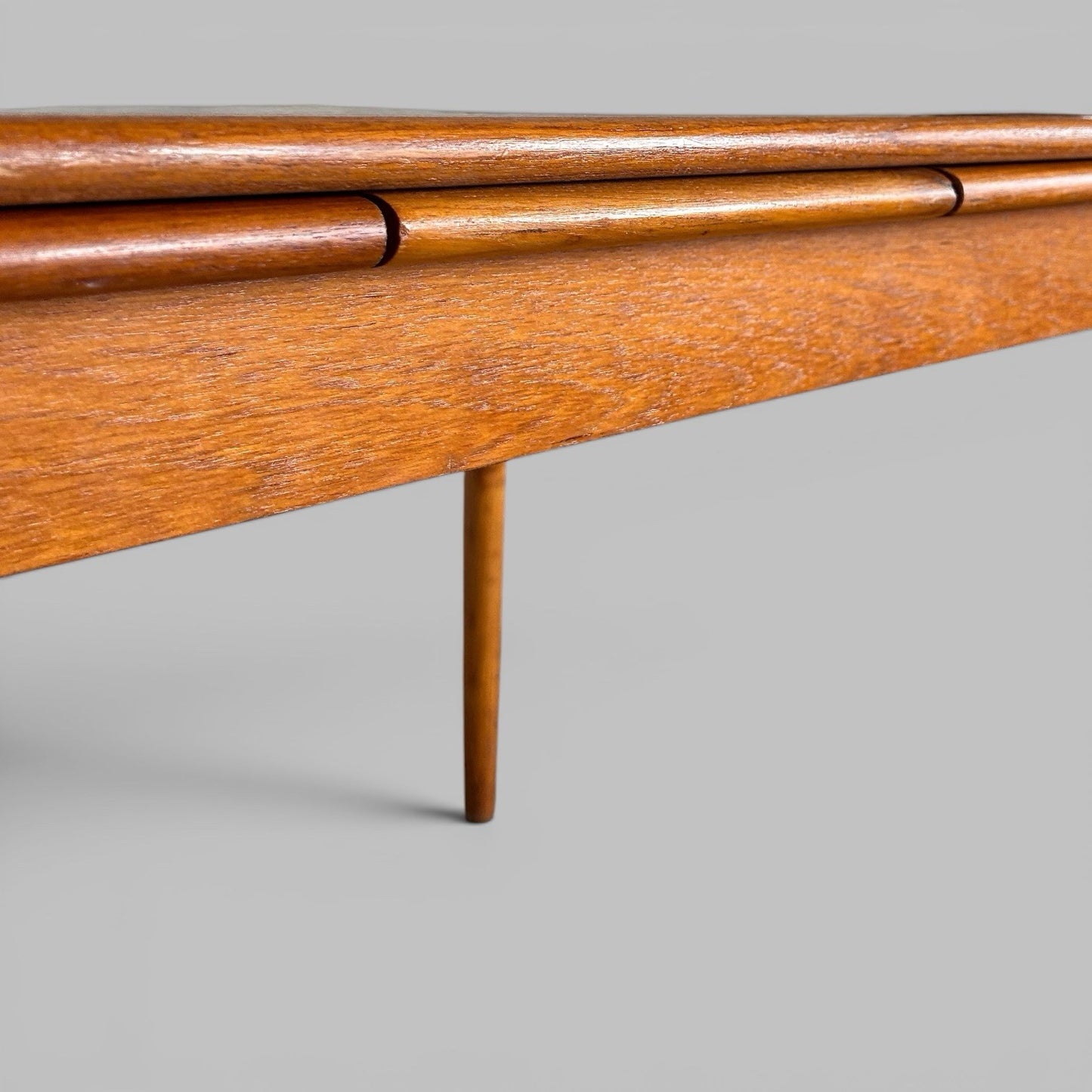 Compact Danish Teak Draw Leaf Dining Table