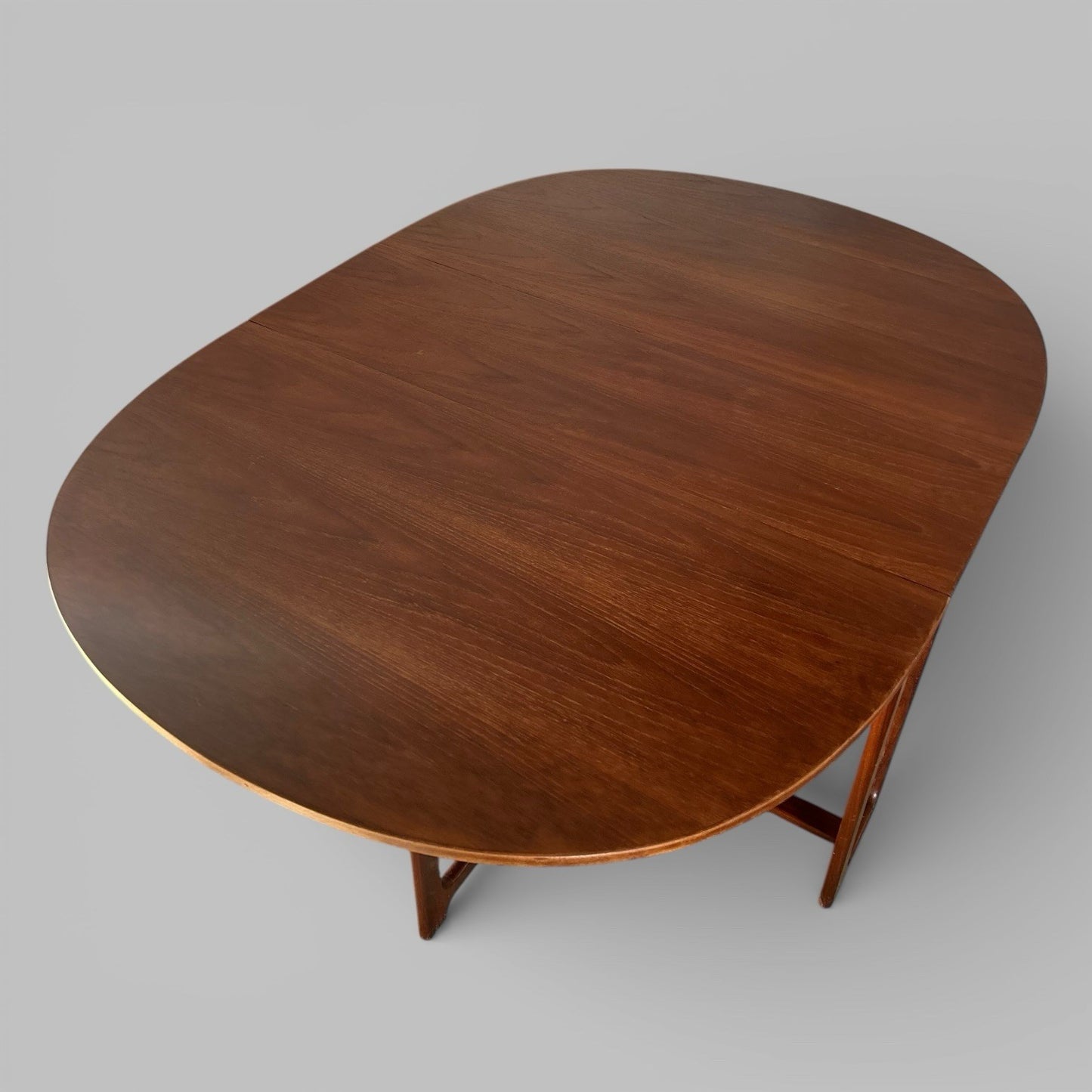 Mid Century McIntosh Teak Drop Leaf Dining Table – Extending Oval