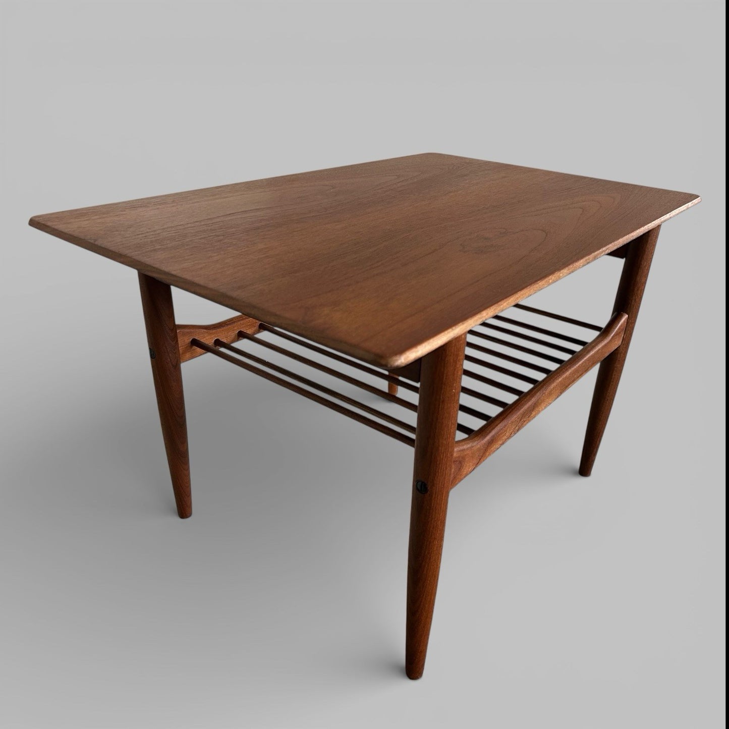 G Plan Kofod Larsen Danish Range Teak Side Table with Magazine Rack