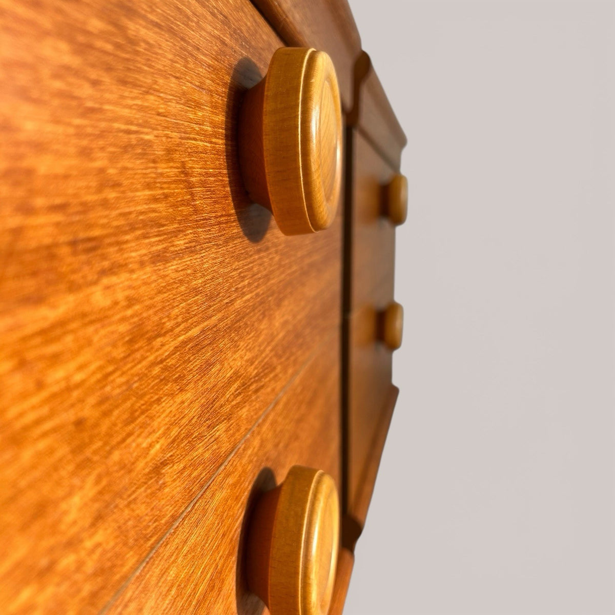 Pair of 1960s Consort Teak Bedside Tables – Mid Century Two Drawer Cabinets