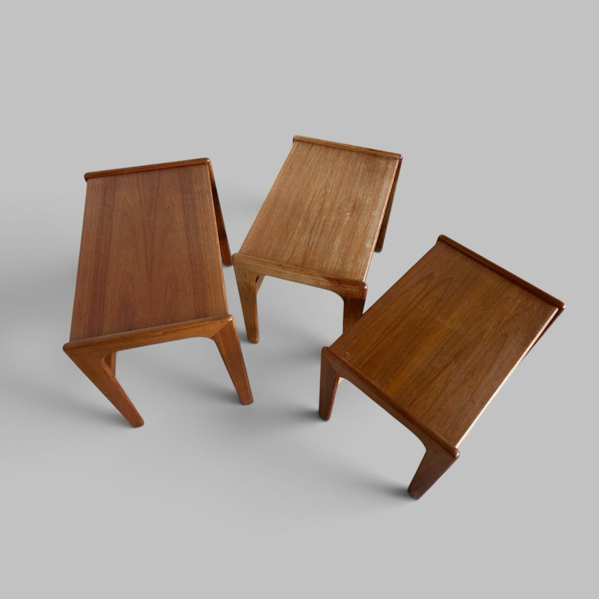 Danish Style Teak Nest of Three Tables