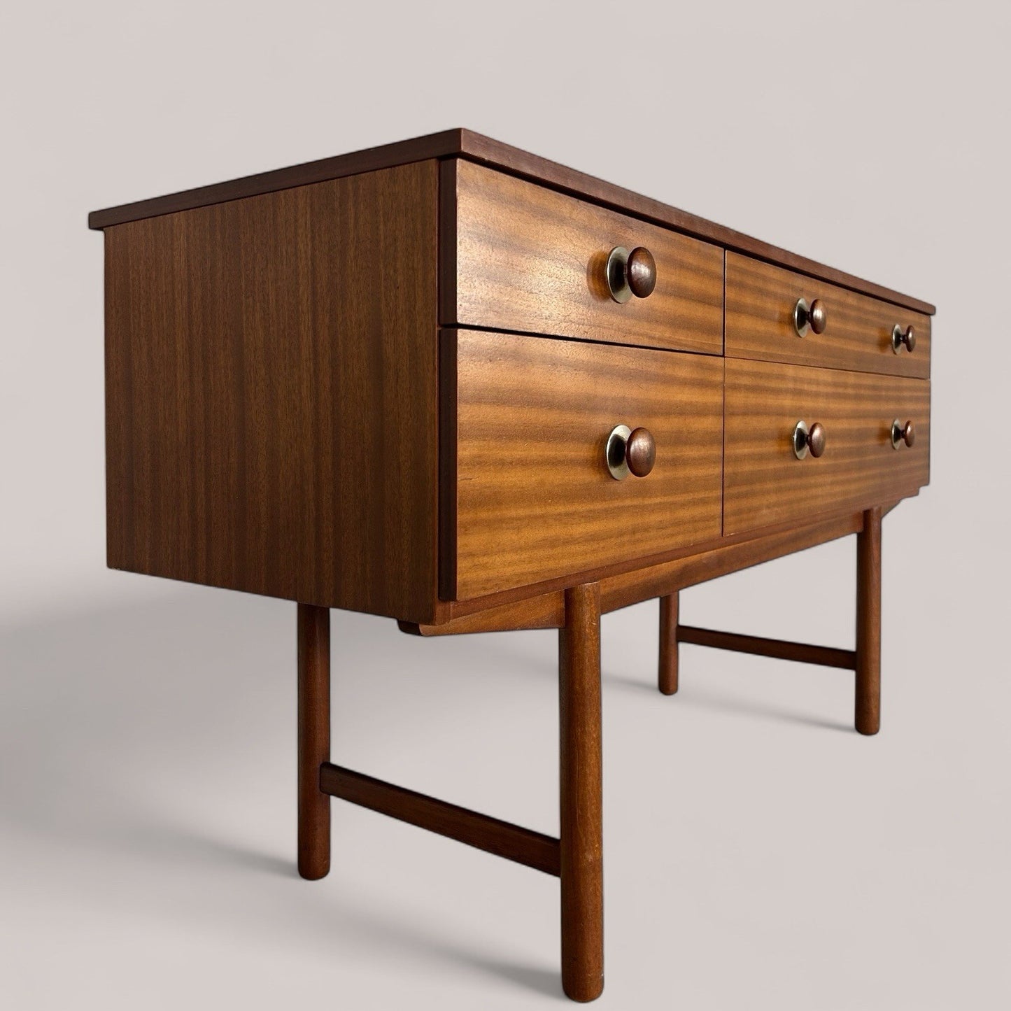 Mid-Century Mini teak Sideboard / 60s Dressing Table with Drawers
