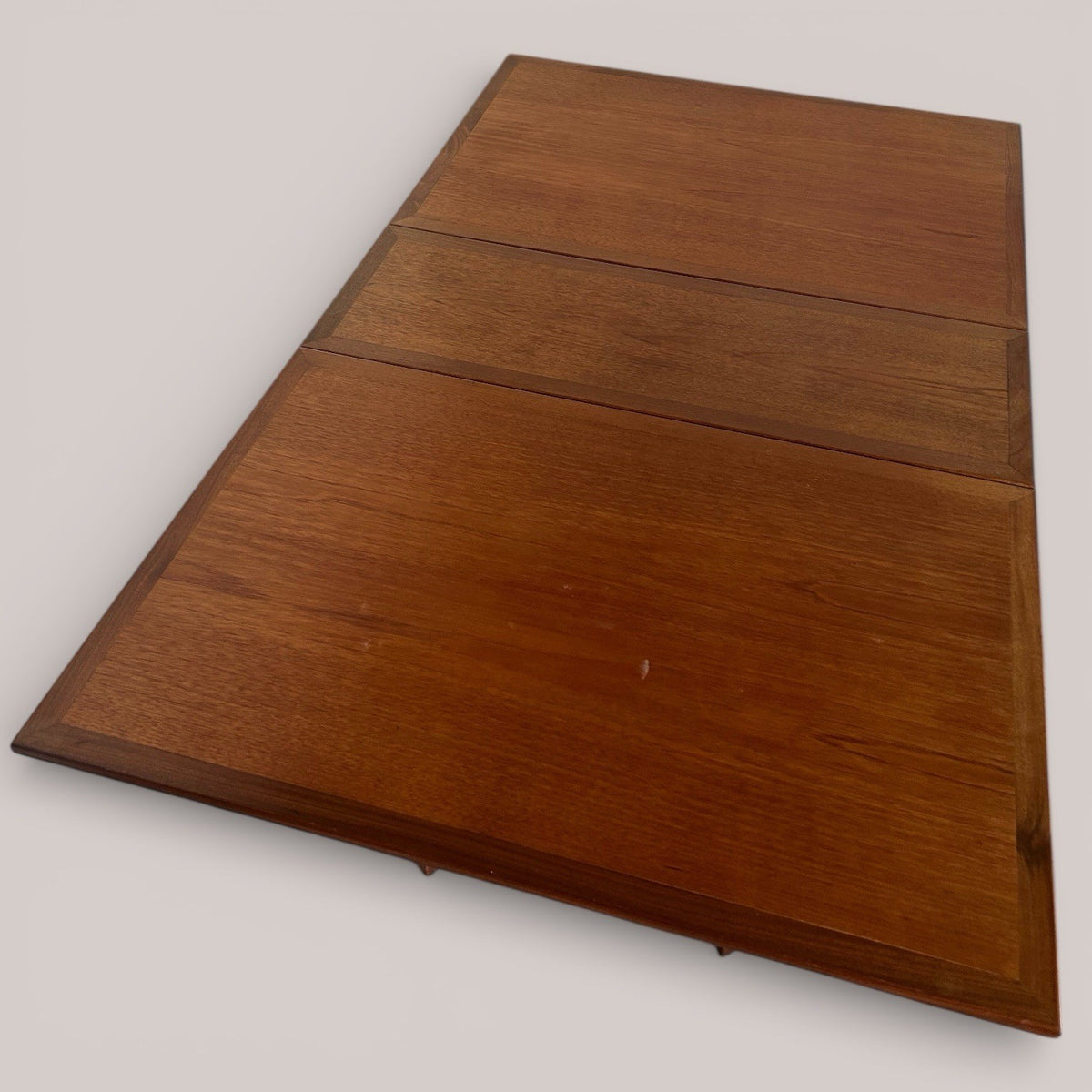Mid-century teak drop leaf dining table
