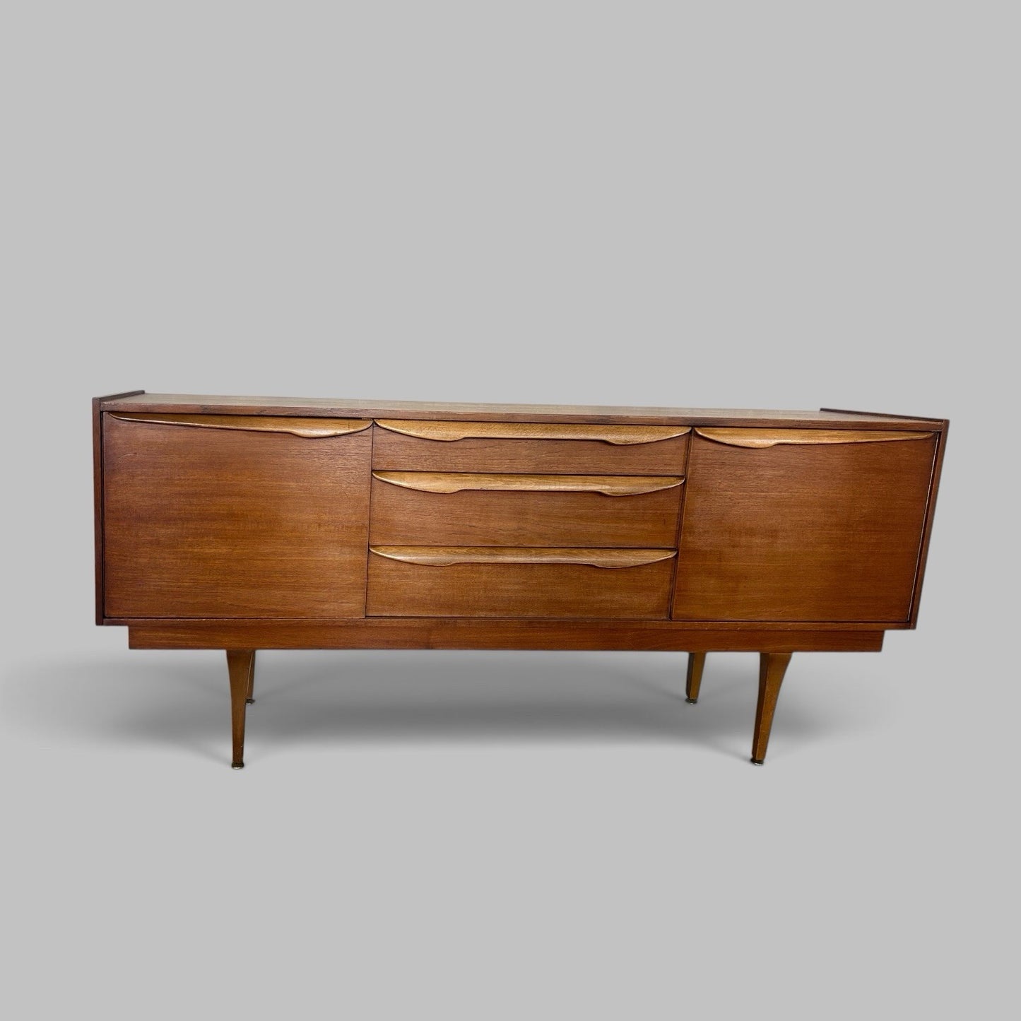 Mid Century Stonehill Teak Sideboard with Three Drawers