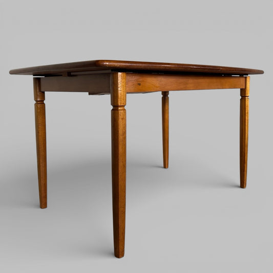 Meredew Avalon Mid Century Extending Dining Table – Teak Mid Century