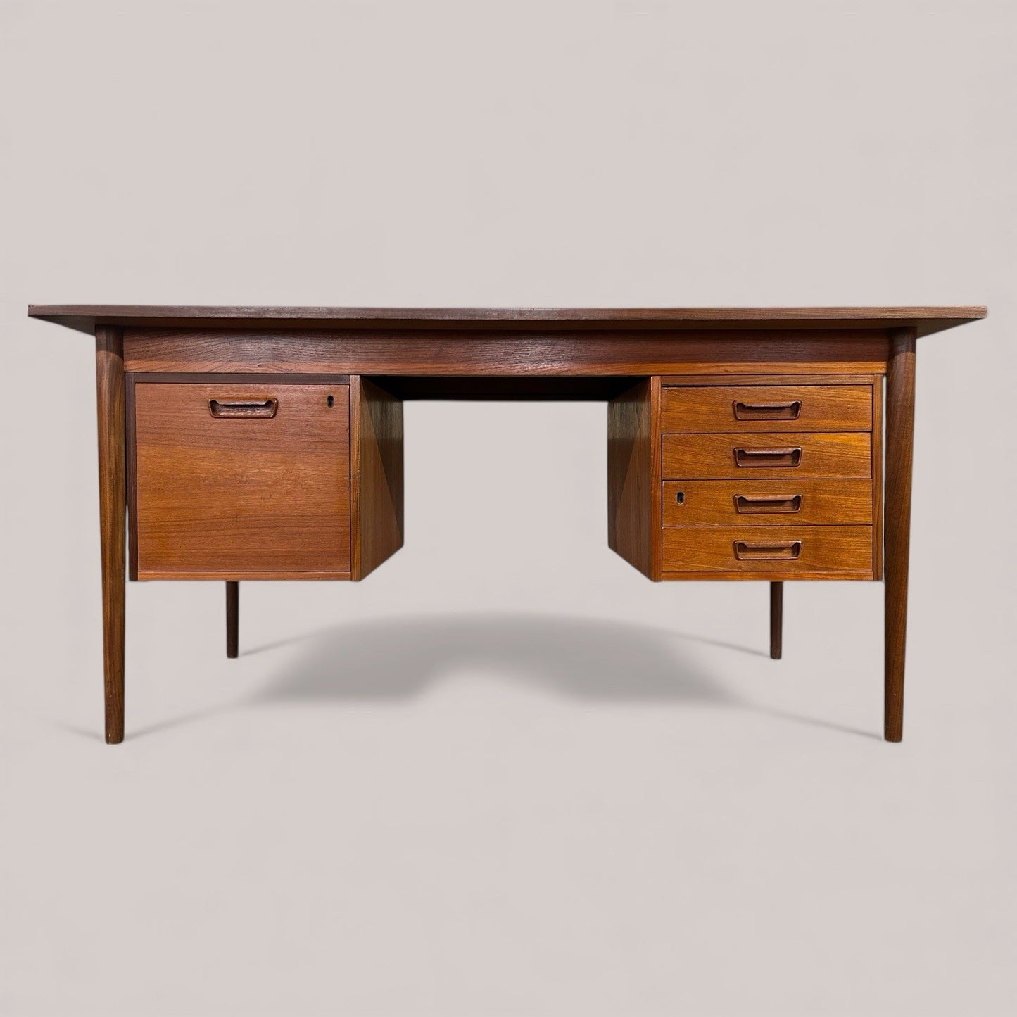 Danish 1960s Executive Teak Desk