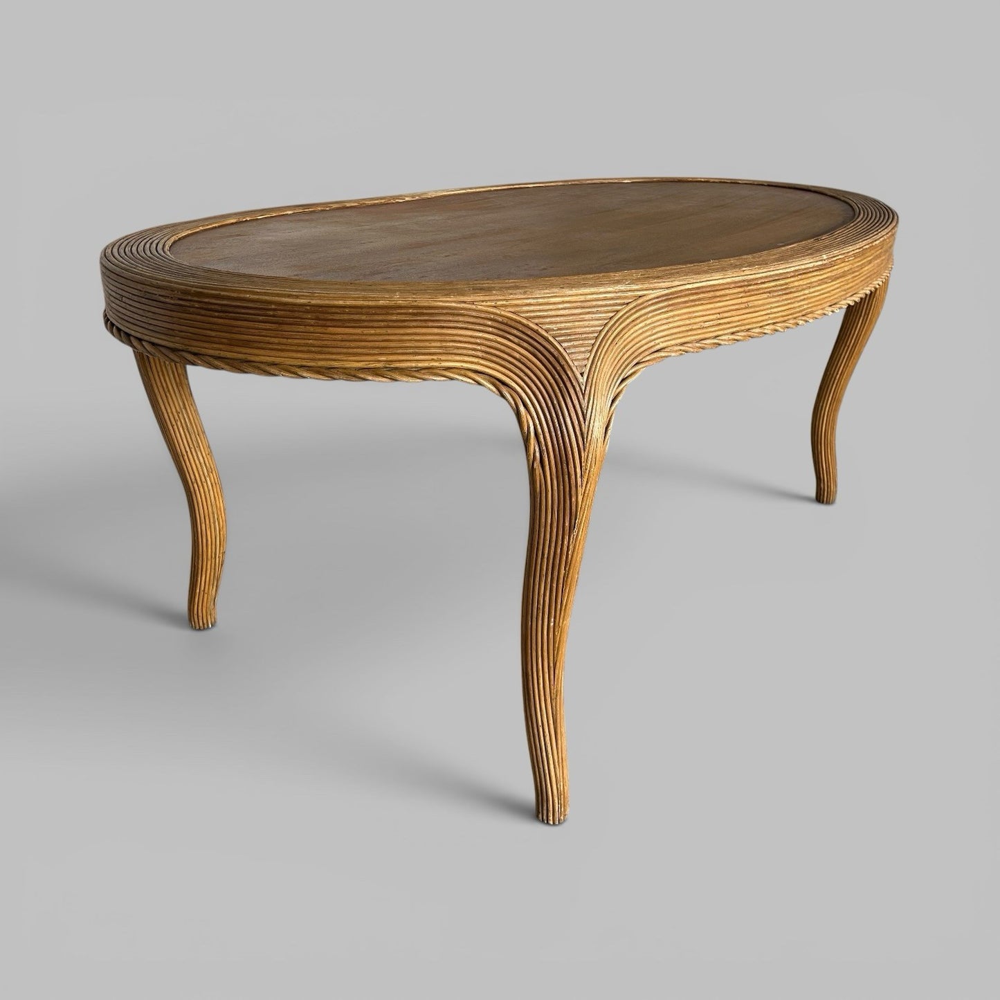 Vintage Rattan Dining Table