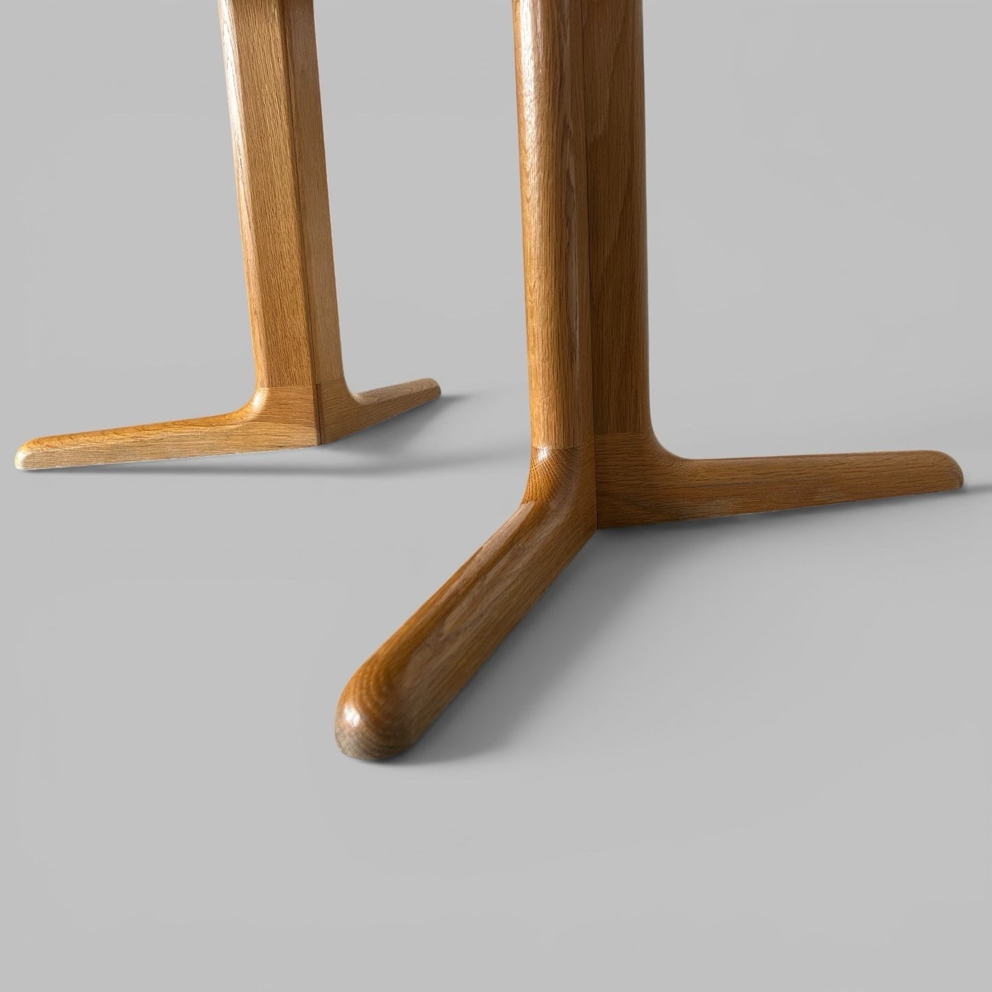 Danish Blonde Wood Double Extending Dining Table