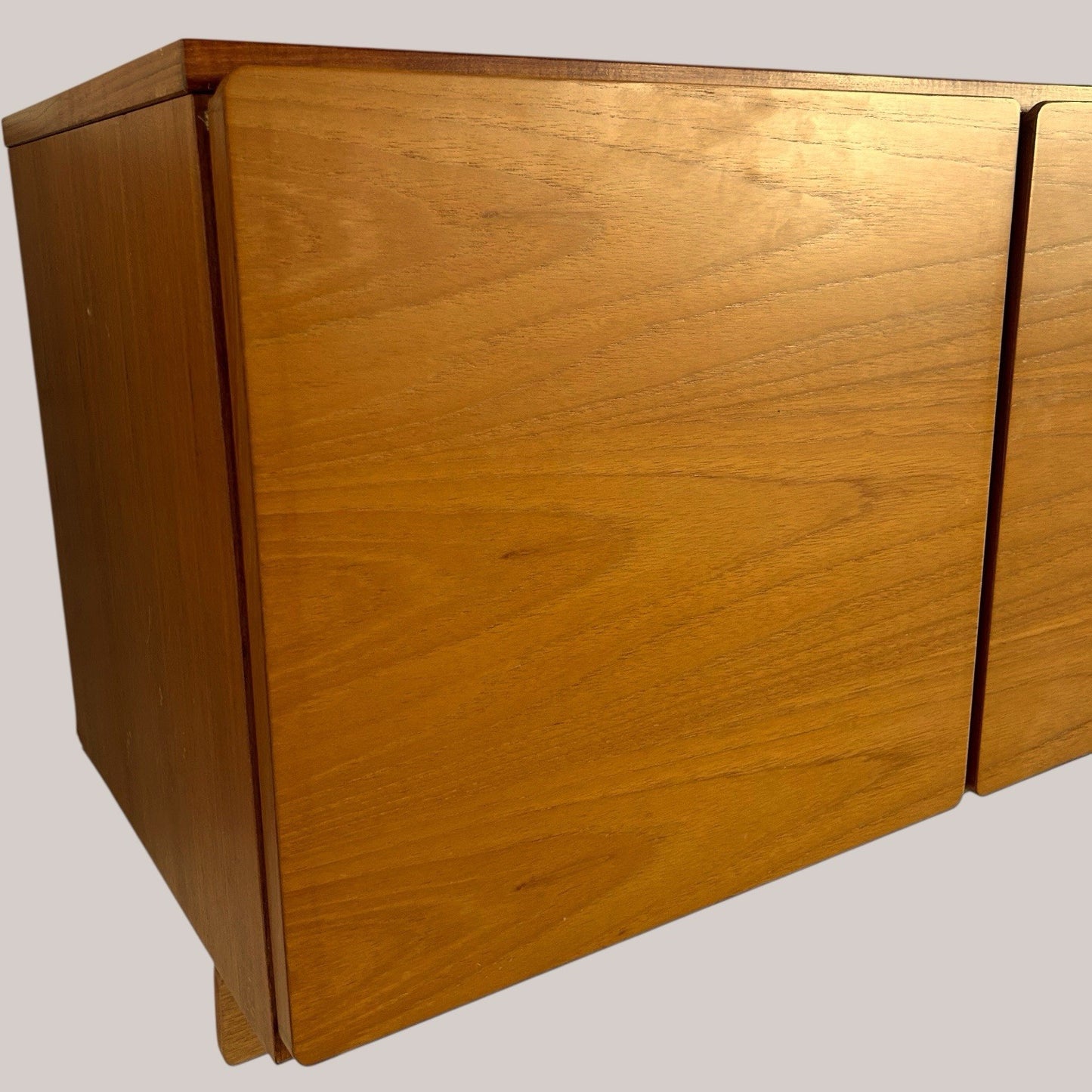 Mid-Century Tapley 33 Teak Wall-Mounted Cupboard with Concealed Lighting