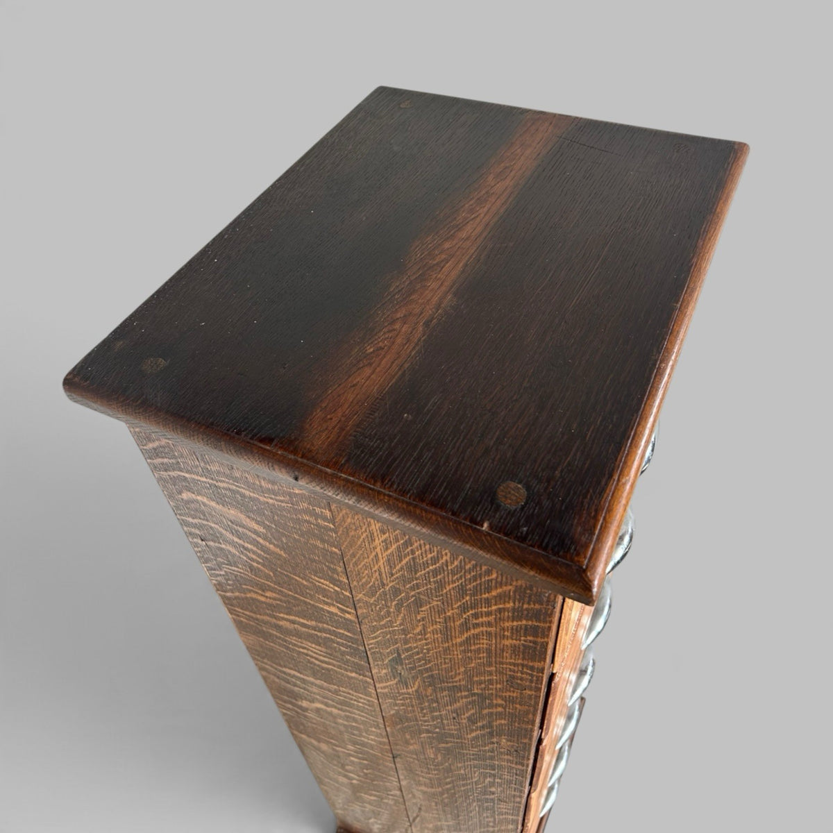 Solid Oak Slim Seven Drawer Chest