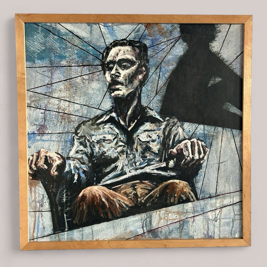 Original Expressionist Painting “Limbo – Dante’s Inferno” by T. Olney (2004)