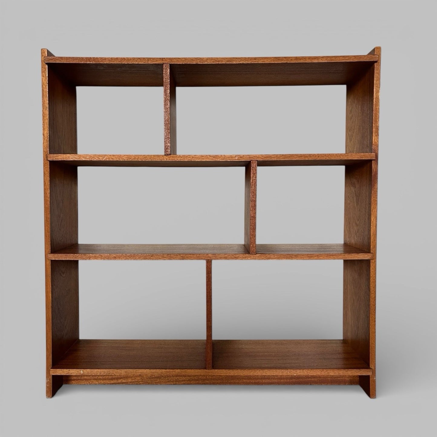 Mid Century Teak Asymmetric Bookcase