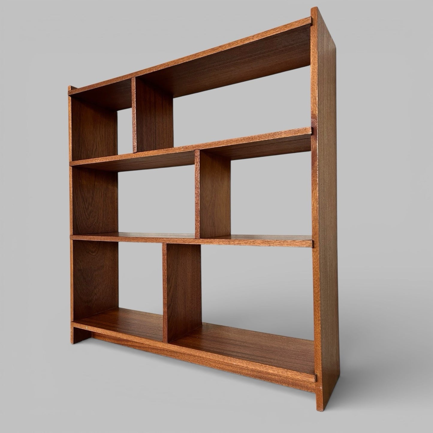 Mid Century Teak Asymmetric Bookcase