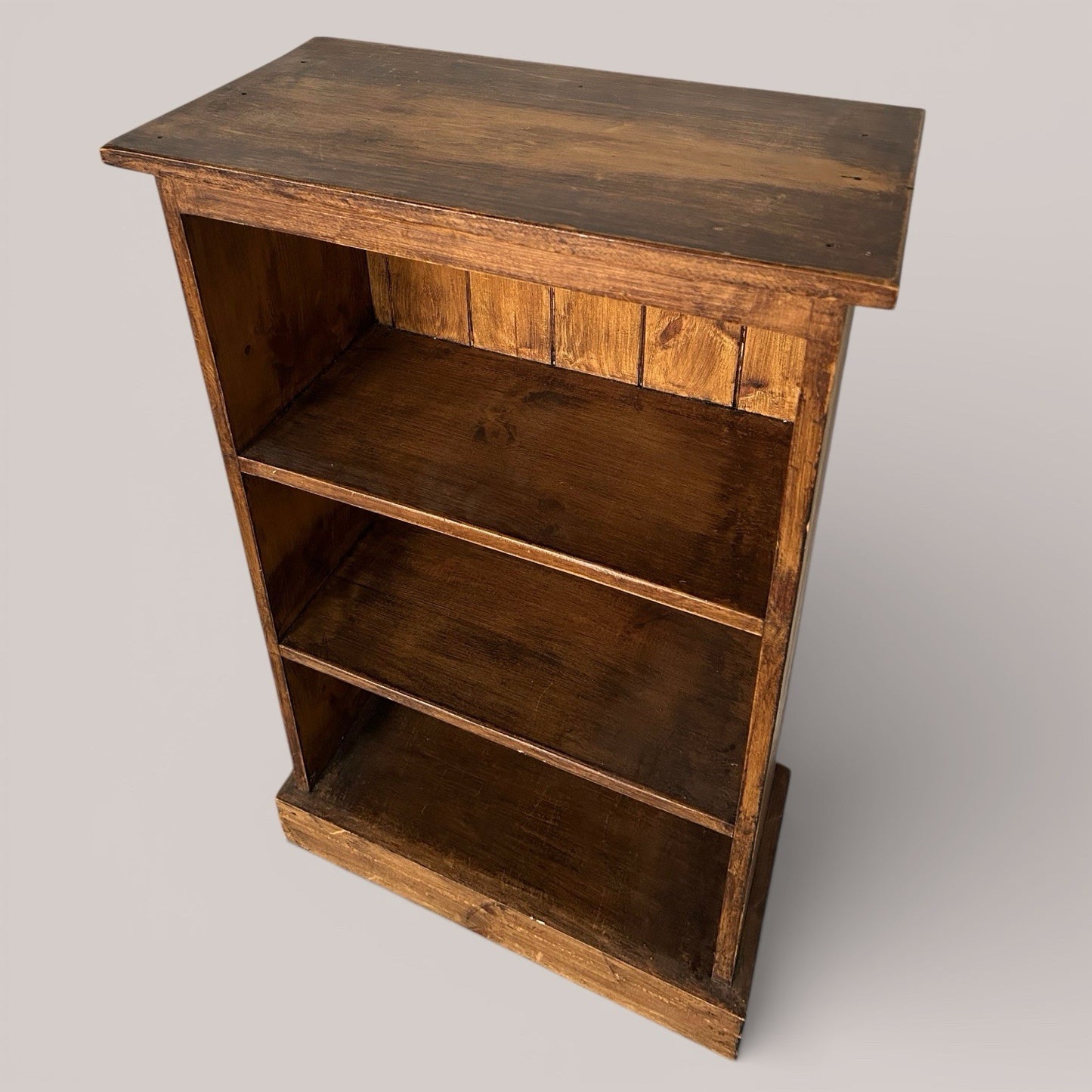 Stained Pine Small Bookcase