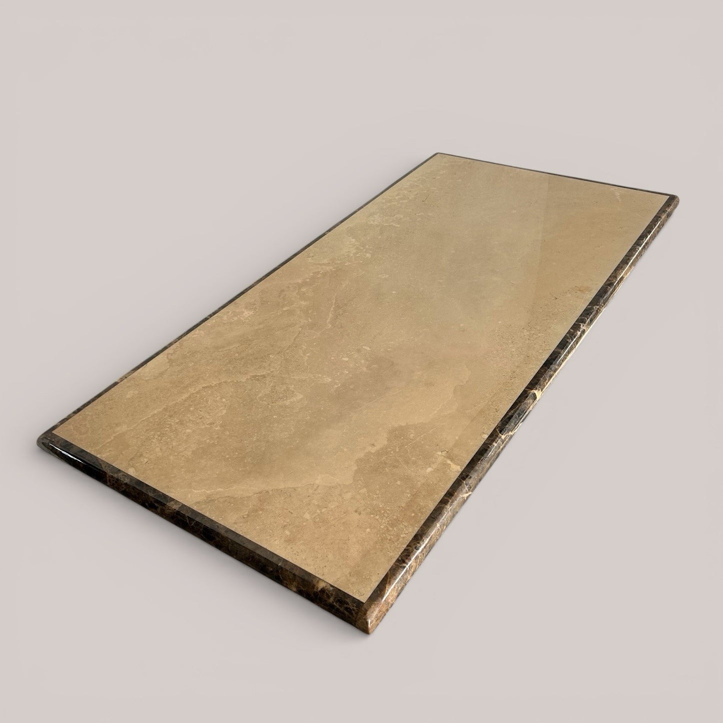 Italian solid marble coffee table with pedestal base, late 20th century