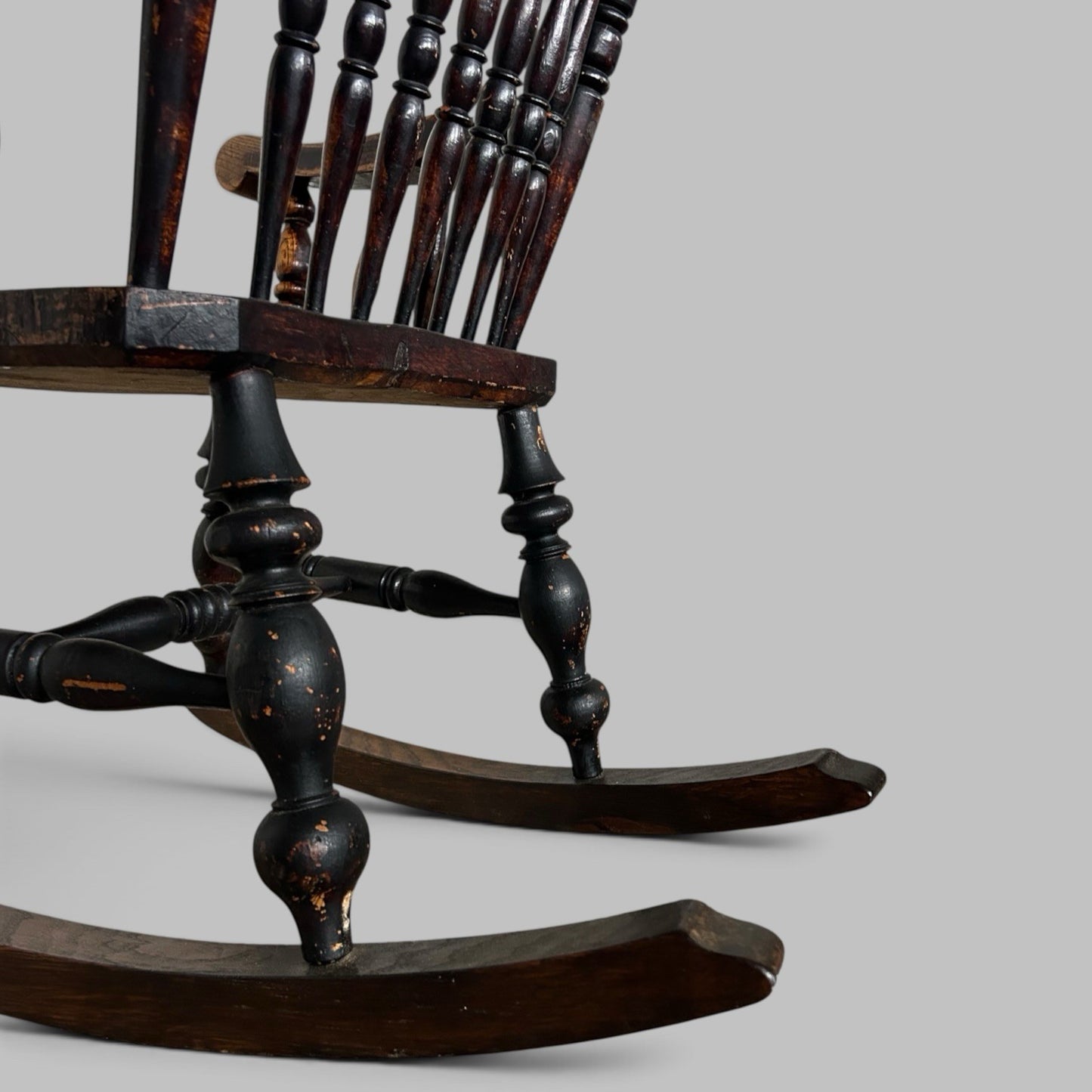 Antique John Shadford ‘Caistor’ Ash & Elm Rocking Chair, c.1850–1890