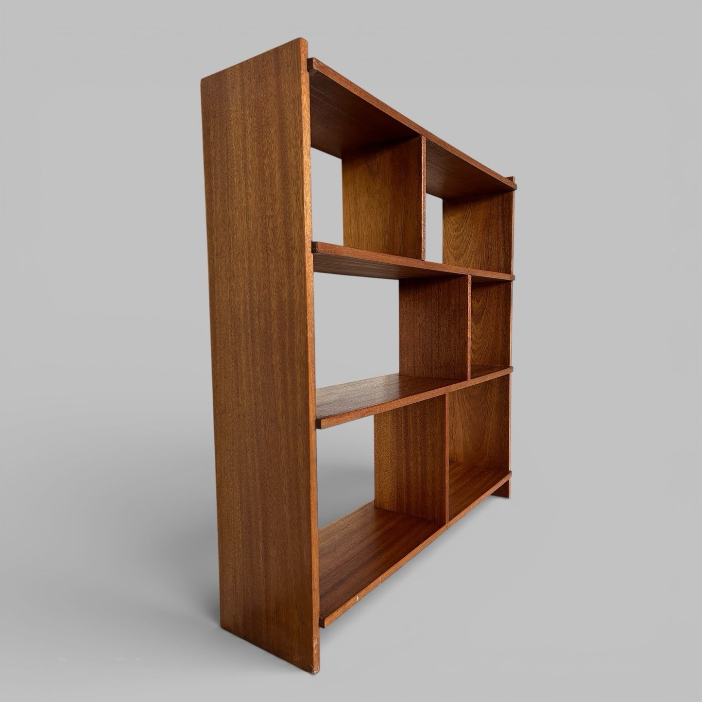 Mid Century Teak Asymmetric Bookcase