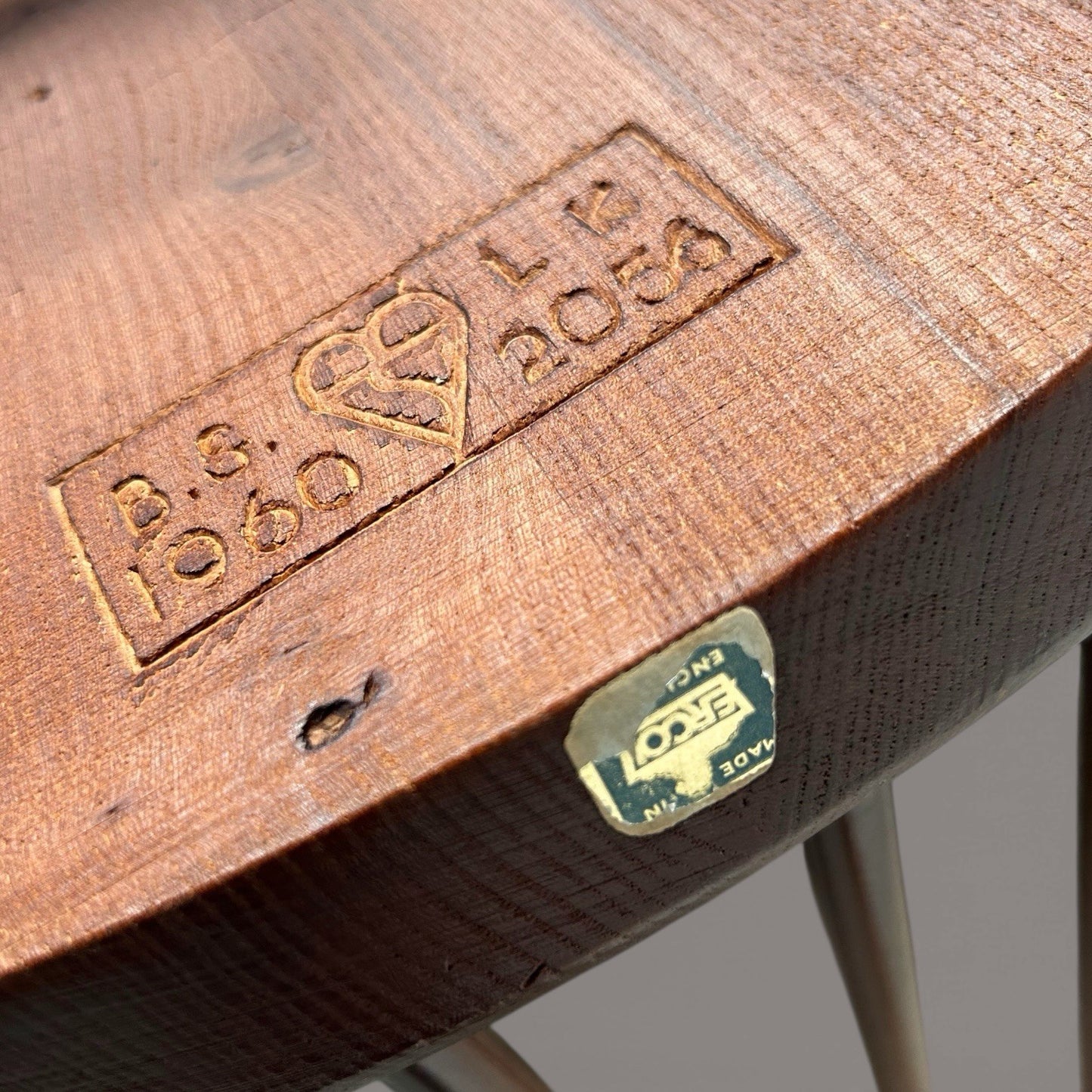 Mid-Century Elm Windsor Dining Chair – Ercol (Blue Label)