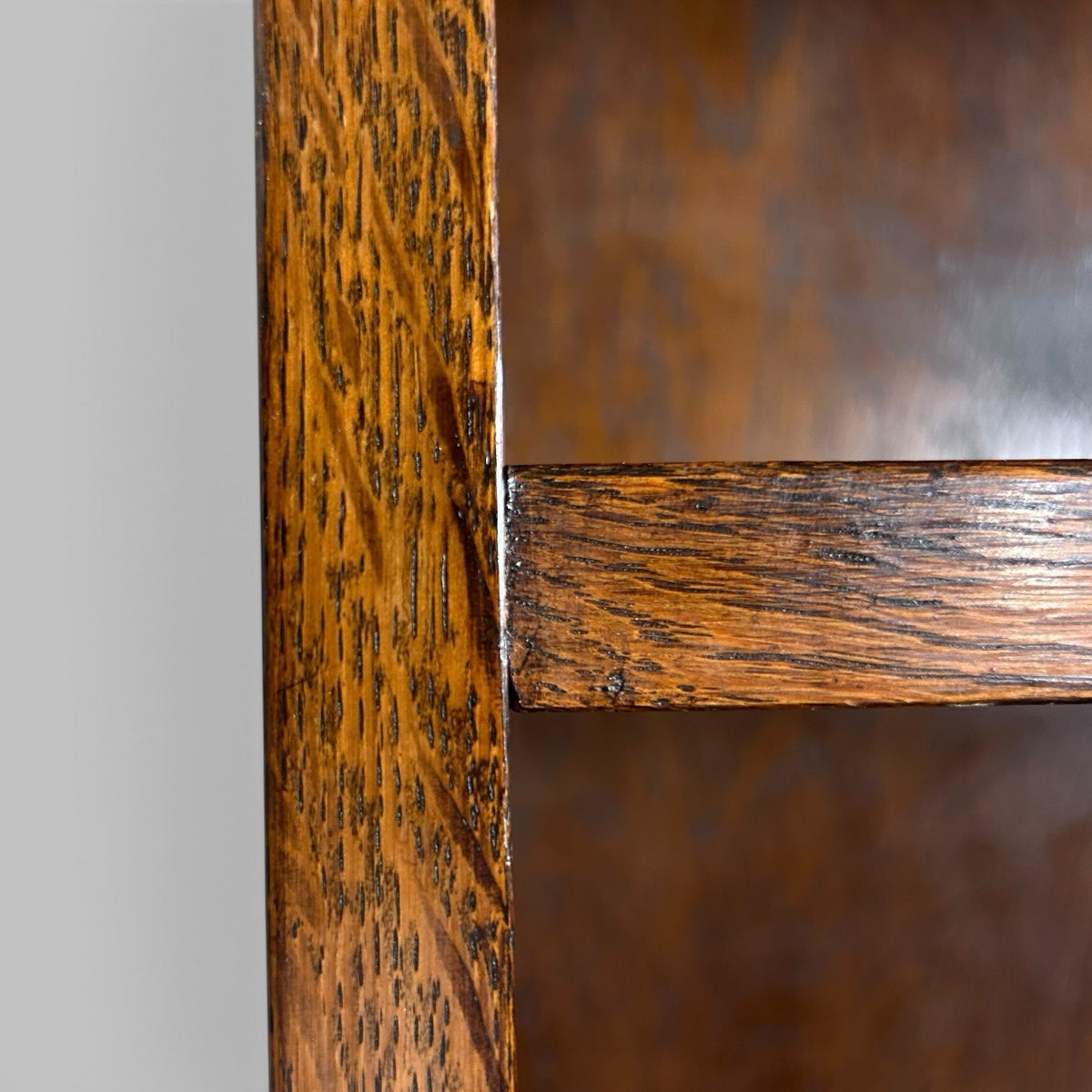 Early 20th Century Oak Open Bookcase