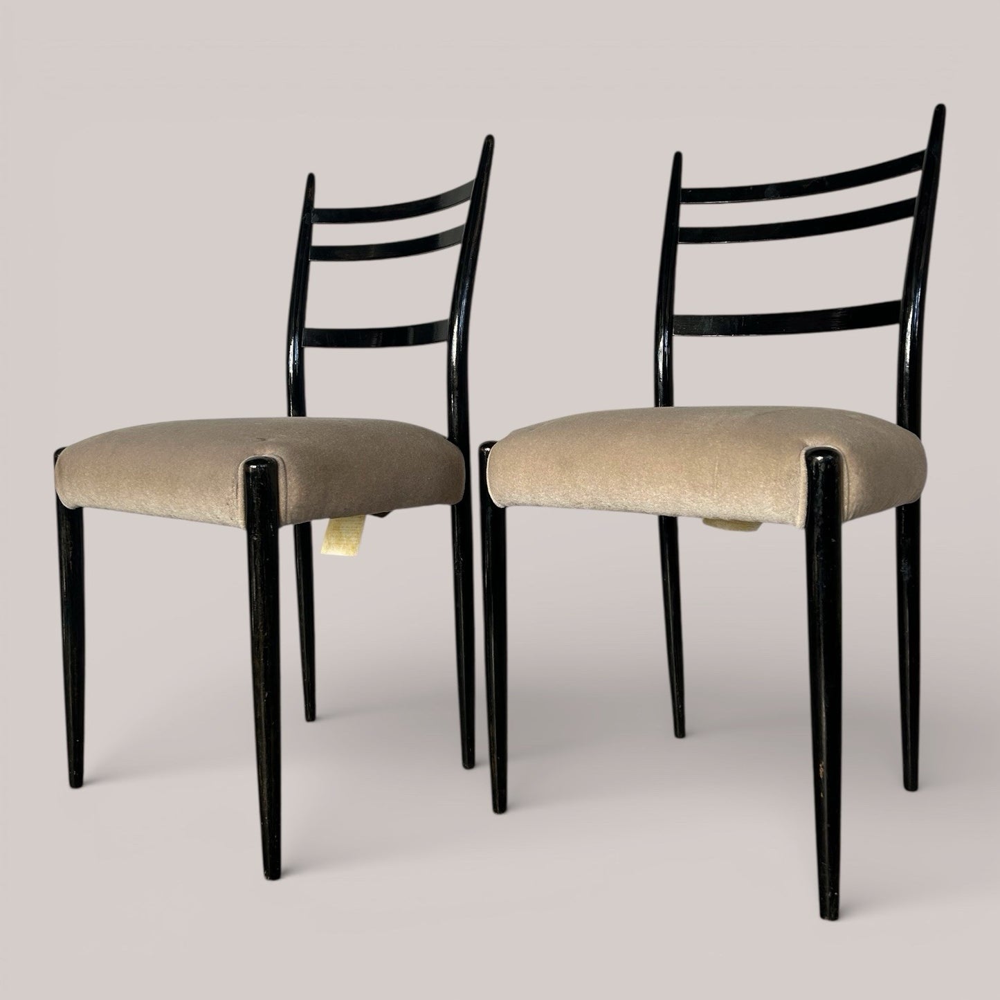 Pair of G Plan Librenza Black Dining Chairs – 1960s Mid Century