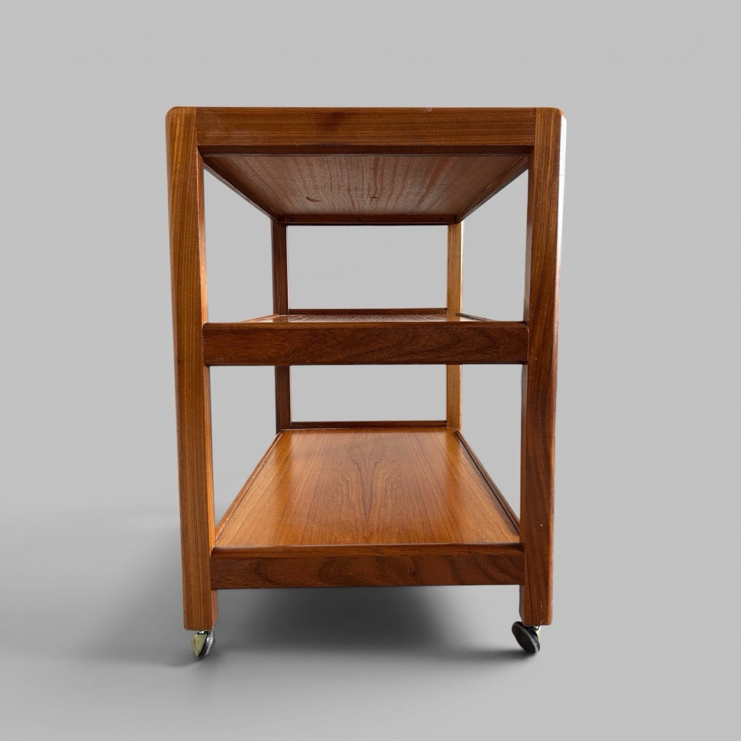 Mid Century Danish Teak Drinks Trolley on Castors