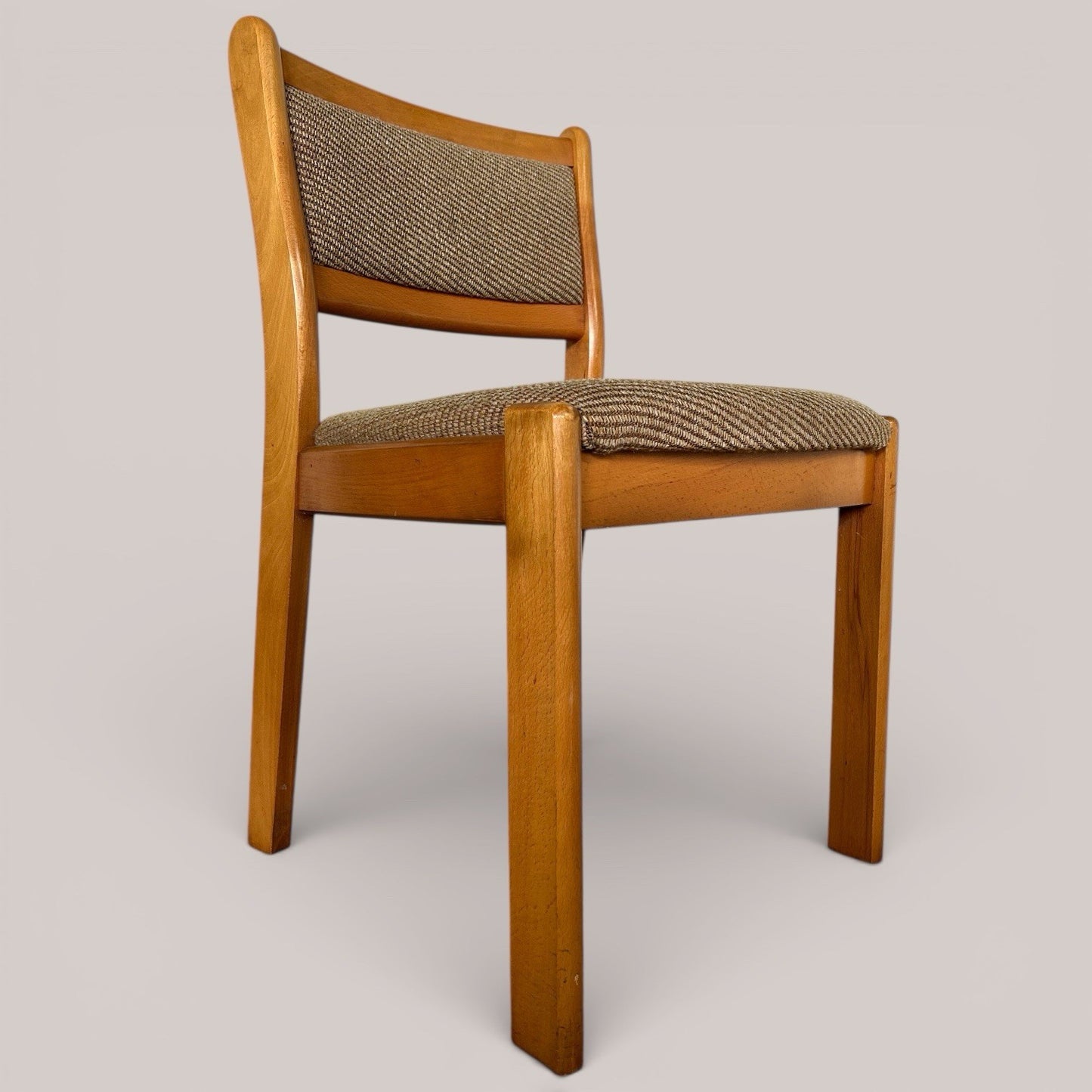 1960s East German chunky dining chairs, set of four