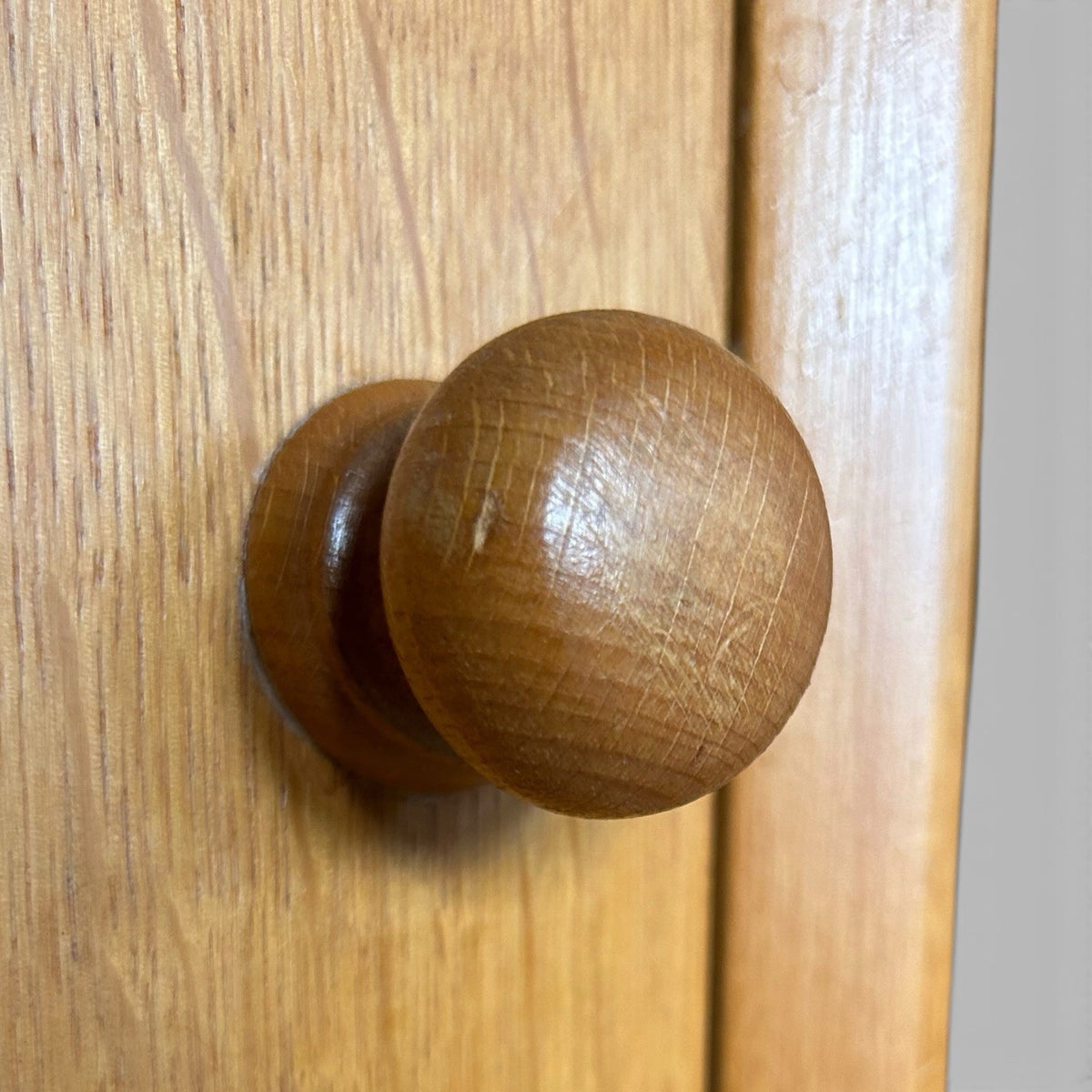 Pair of Light Teak Mid-Century Bedside Cabinets