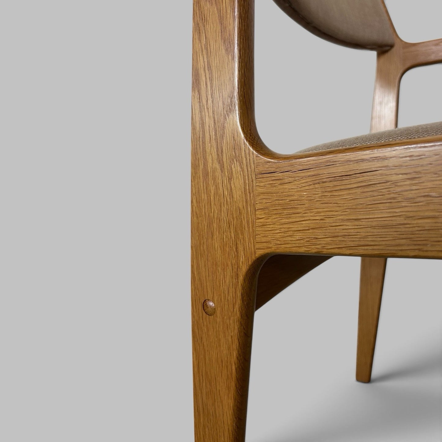 Pair of Vintage D-Scan Light Oak Armchairs