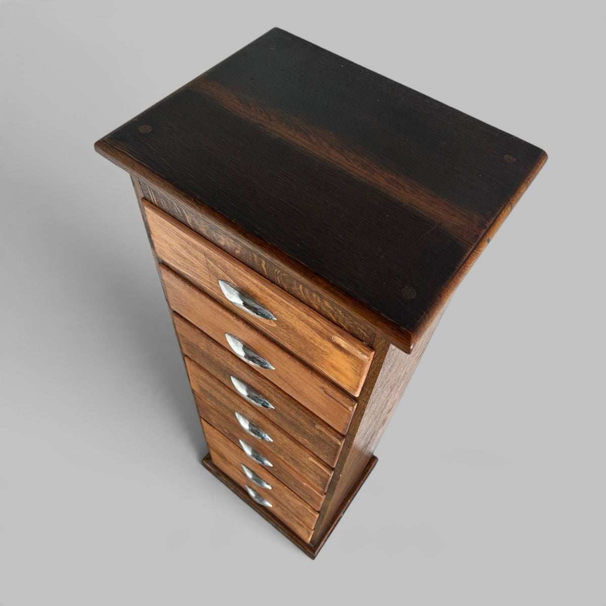 Solid Oak Slim Seven Drawer Chest