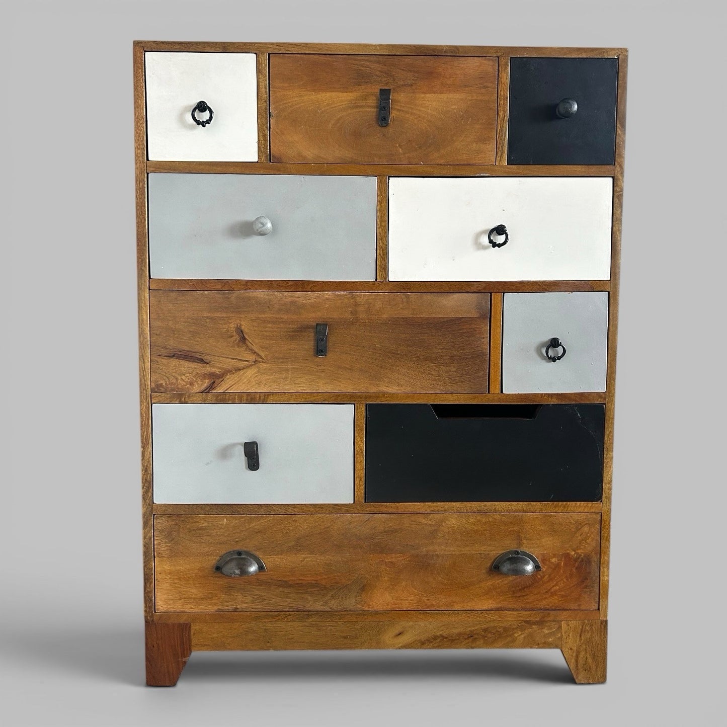 Solid Wood Apothecary Style Chest of Drawers