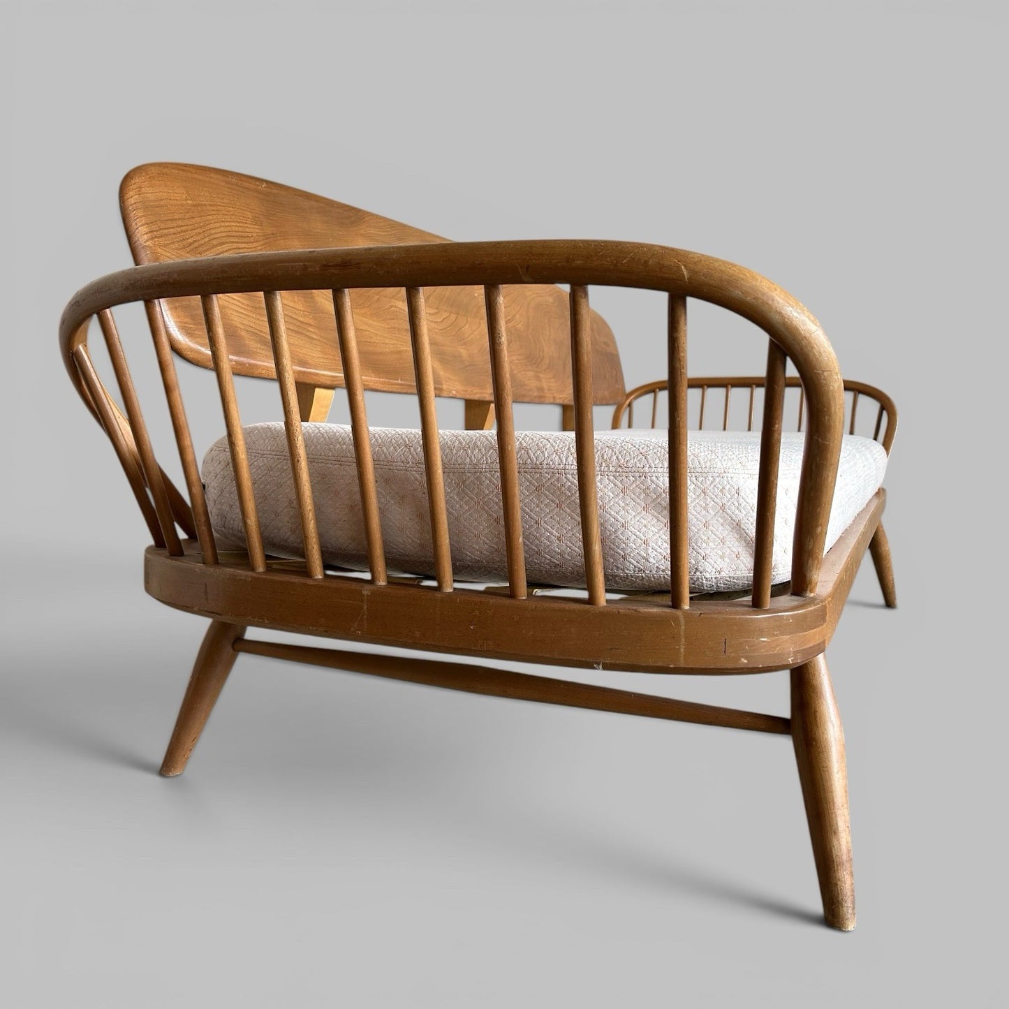 Ercol Windsor Daybed Sofa – Vintage Elm & Beech Three Seat Sofa