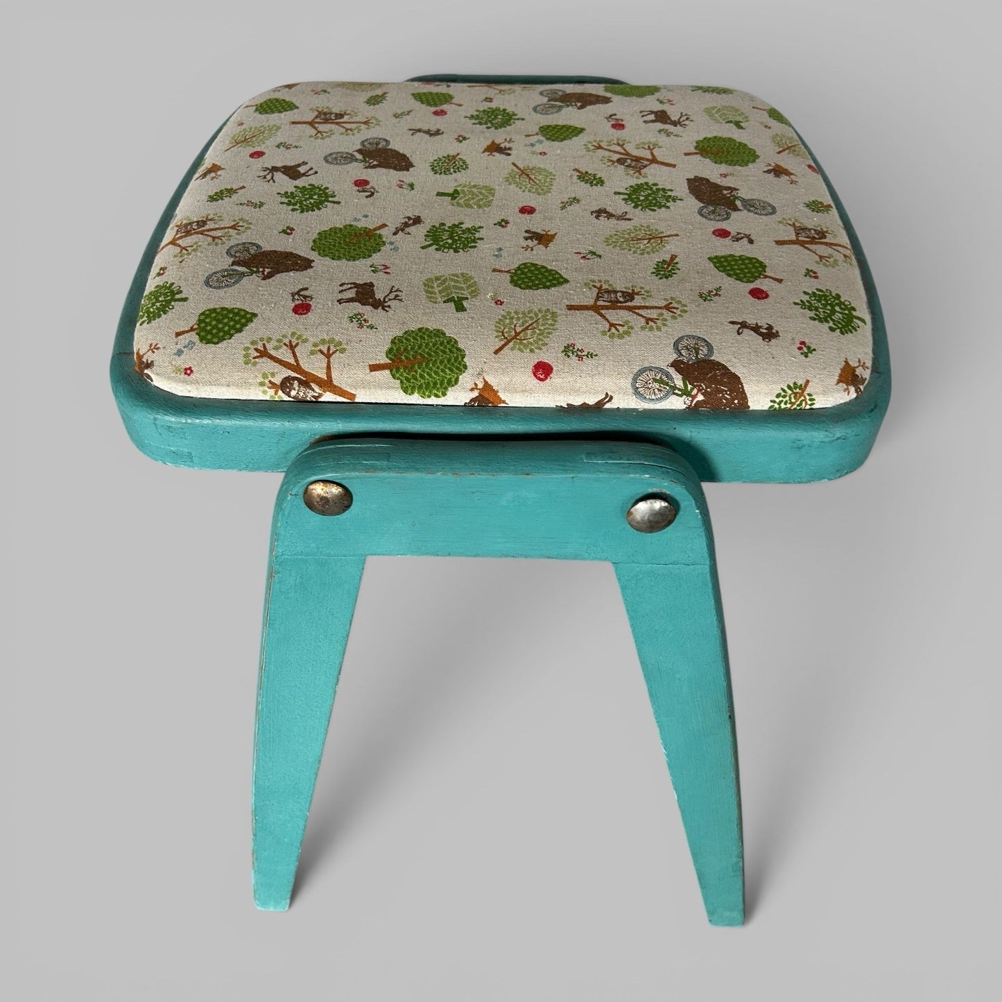 1950s Painted Kitchen Stool