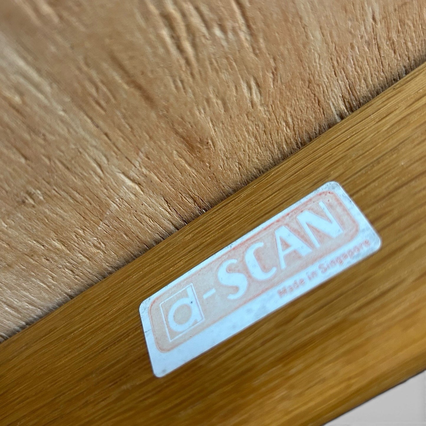 Vintage D-Scan Light Oak Dining Chairs – Set of Four